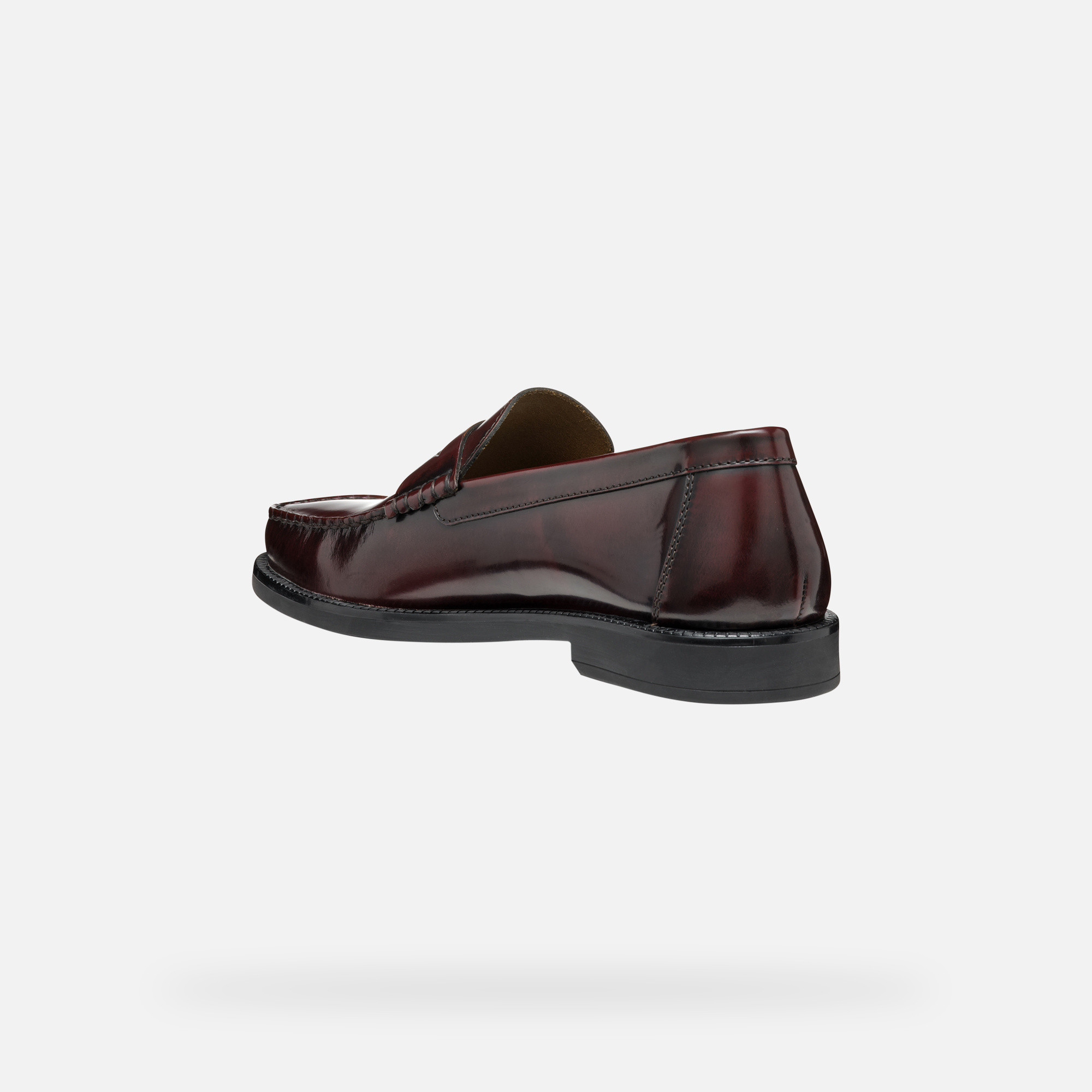 Dark brown men&#039;s loafers Geox Recanati - Men&#039;s