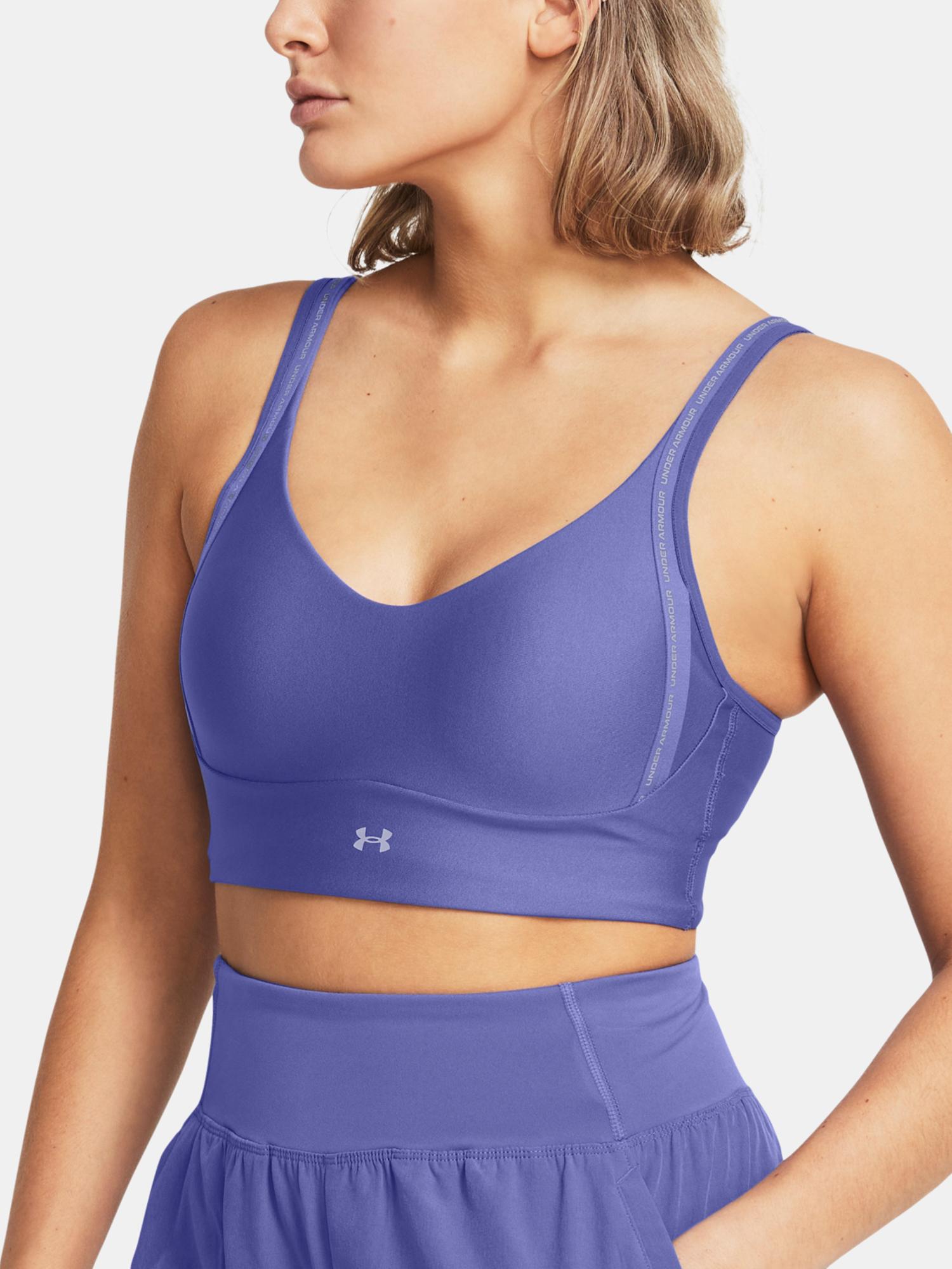 Levně Under Armour Podprsenka UA Infinity Low 2.0Strap Bra-PPL - Dámské