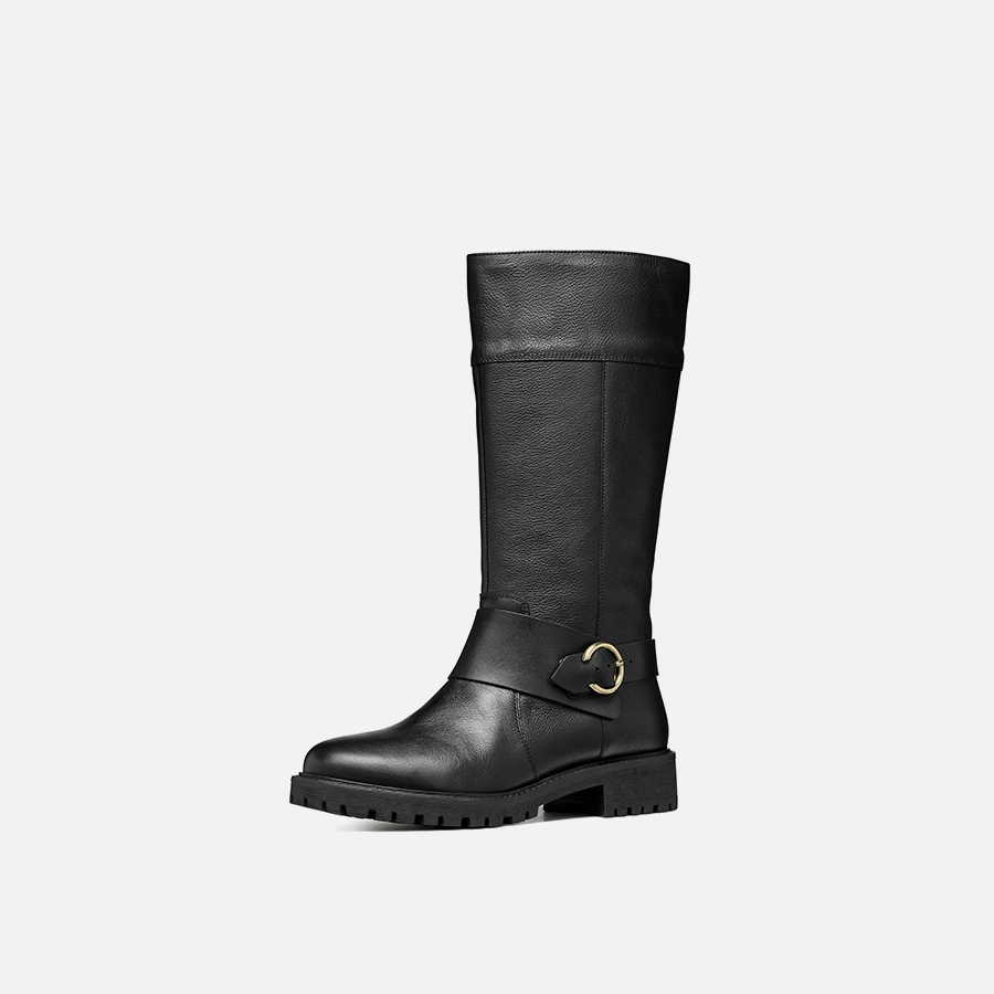 Black women&#039;s boots Geox Hoara - Women&#039;s