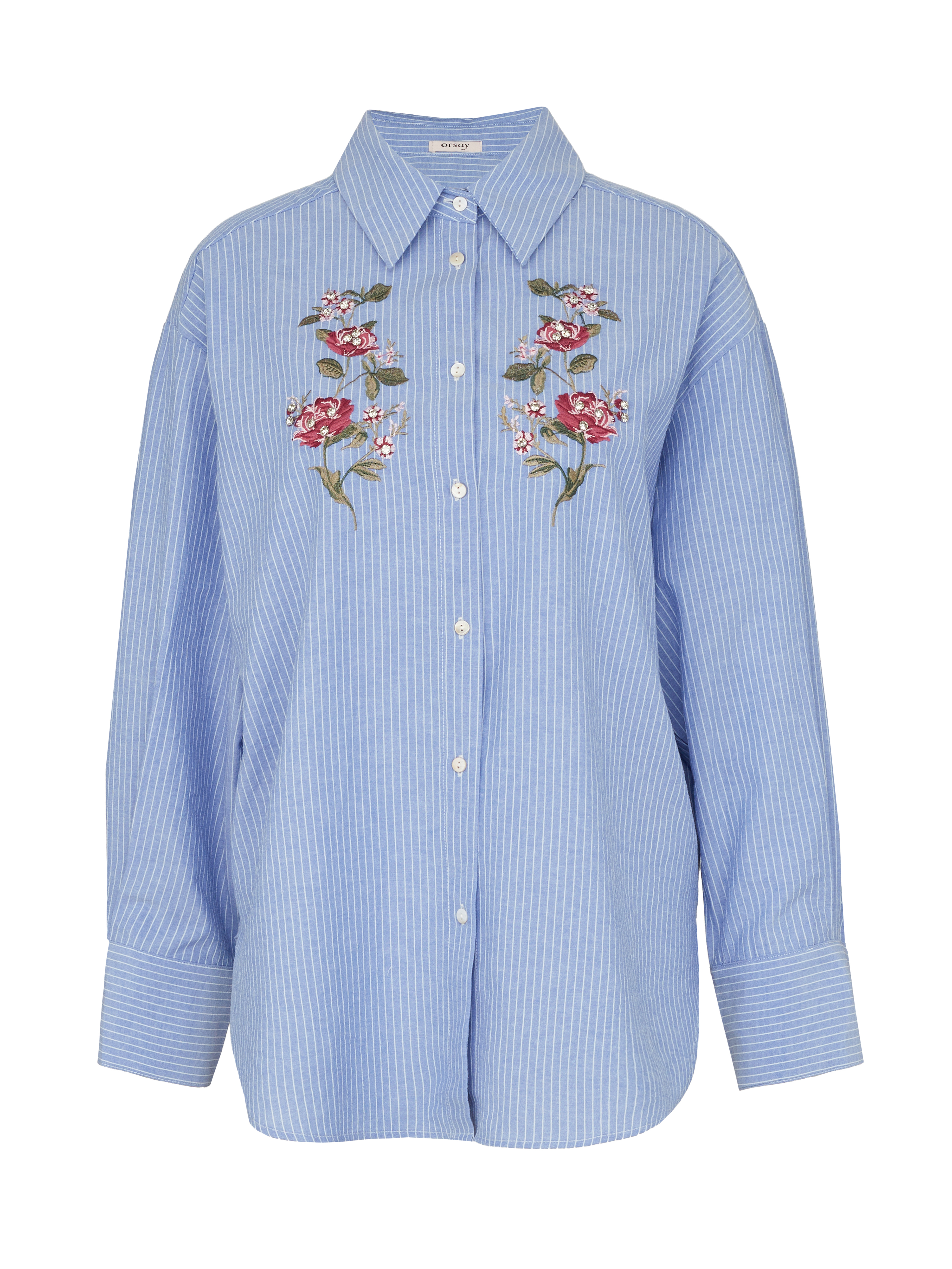 Light blue women's shirt with embroidery ORSAY - Women's