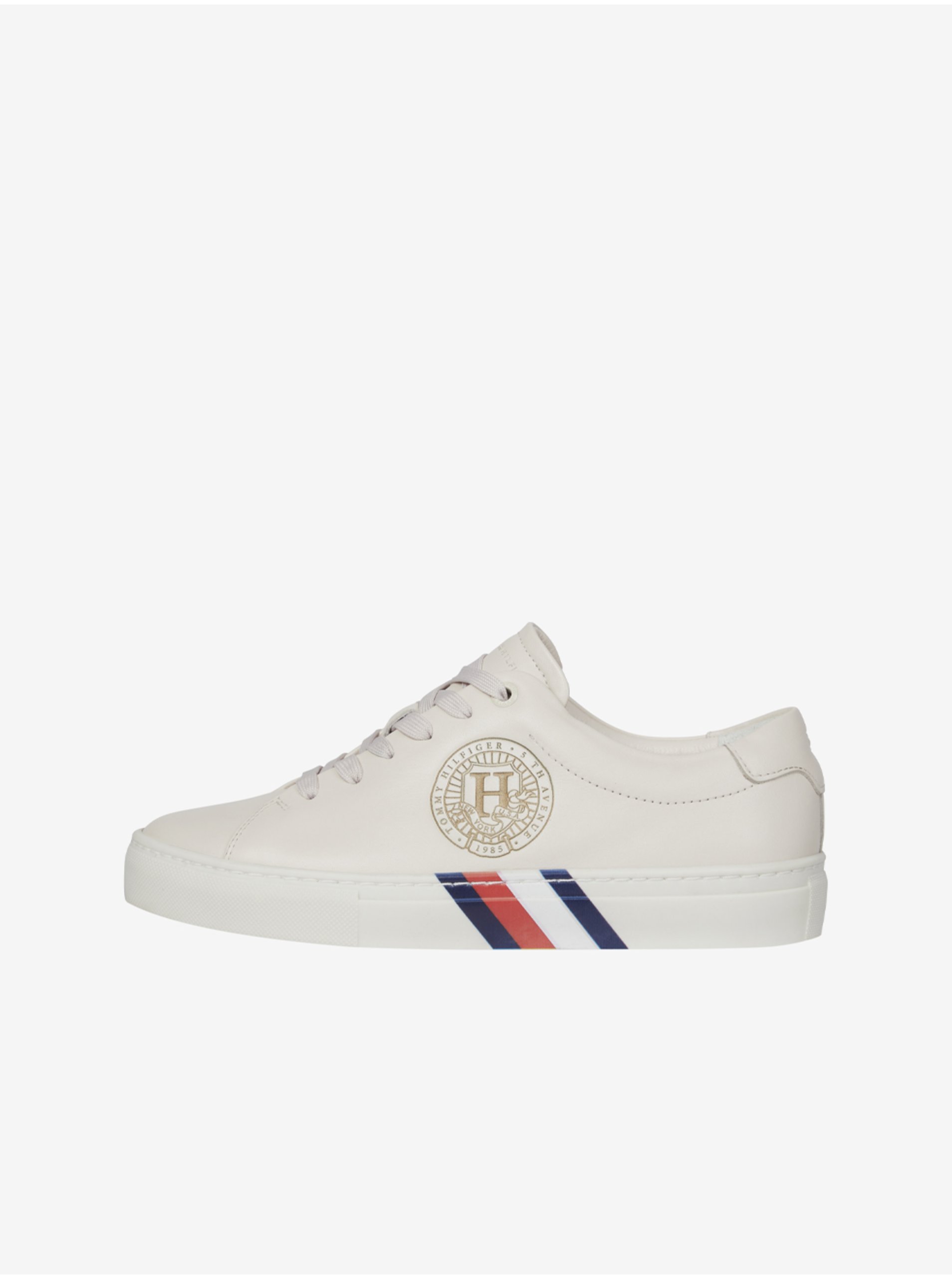 Pantofi sport si tenisi pentru femei Tommy Hilfiger - crem