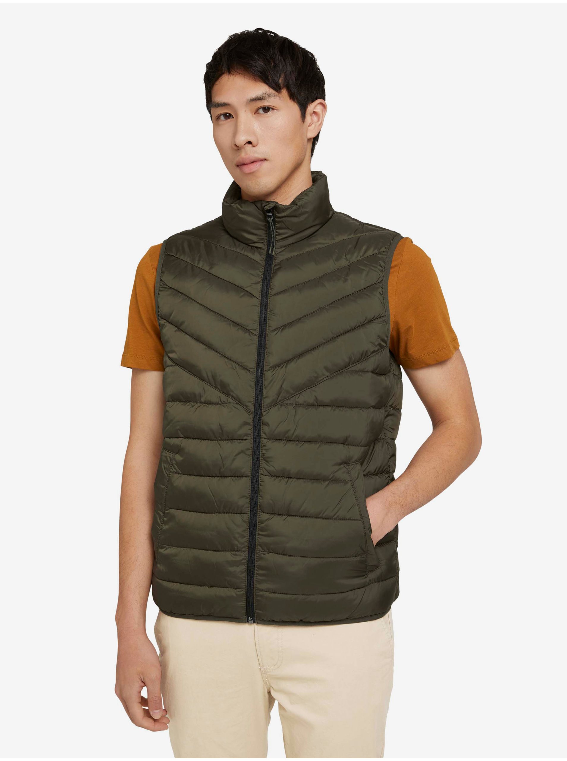 Green Men's Quilted Vest Tom Tailor Denim - Men