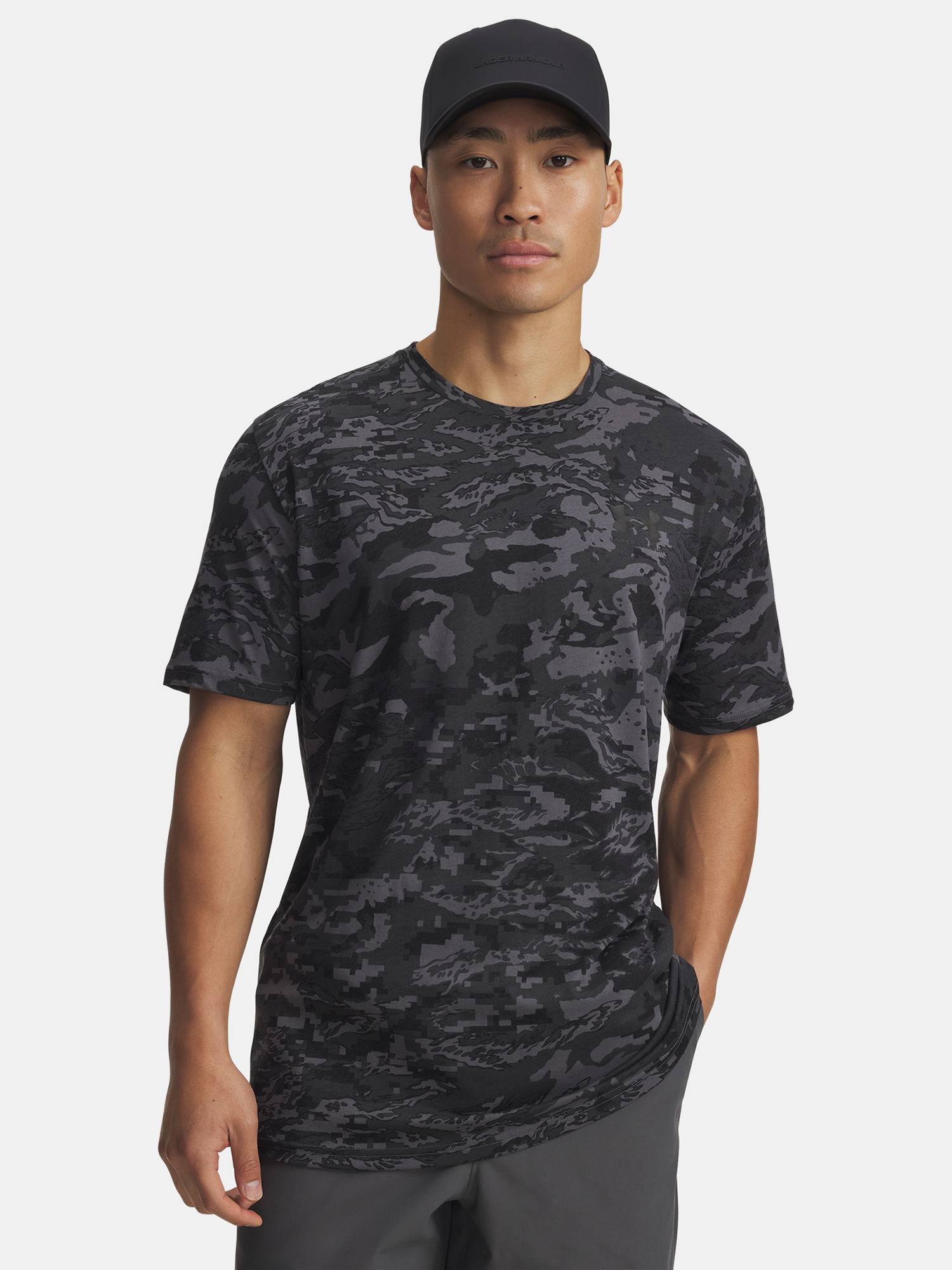 Mens Under Armour UA ABC CAMO SS-GRY T-Shirt - Mens