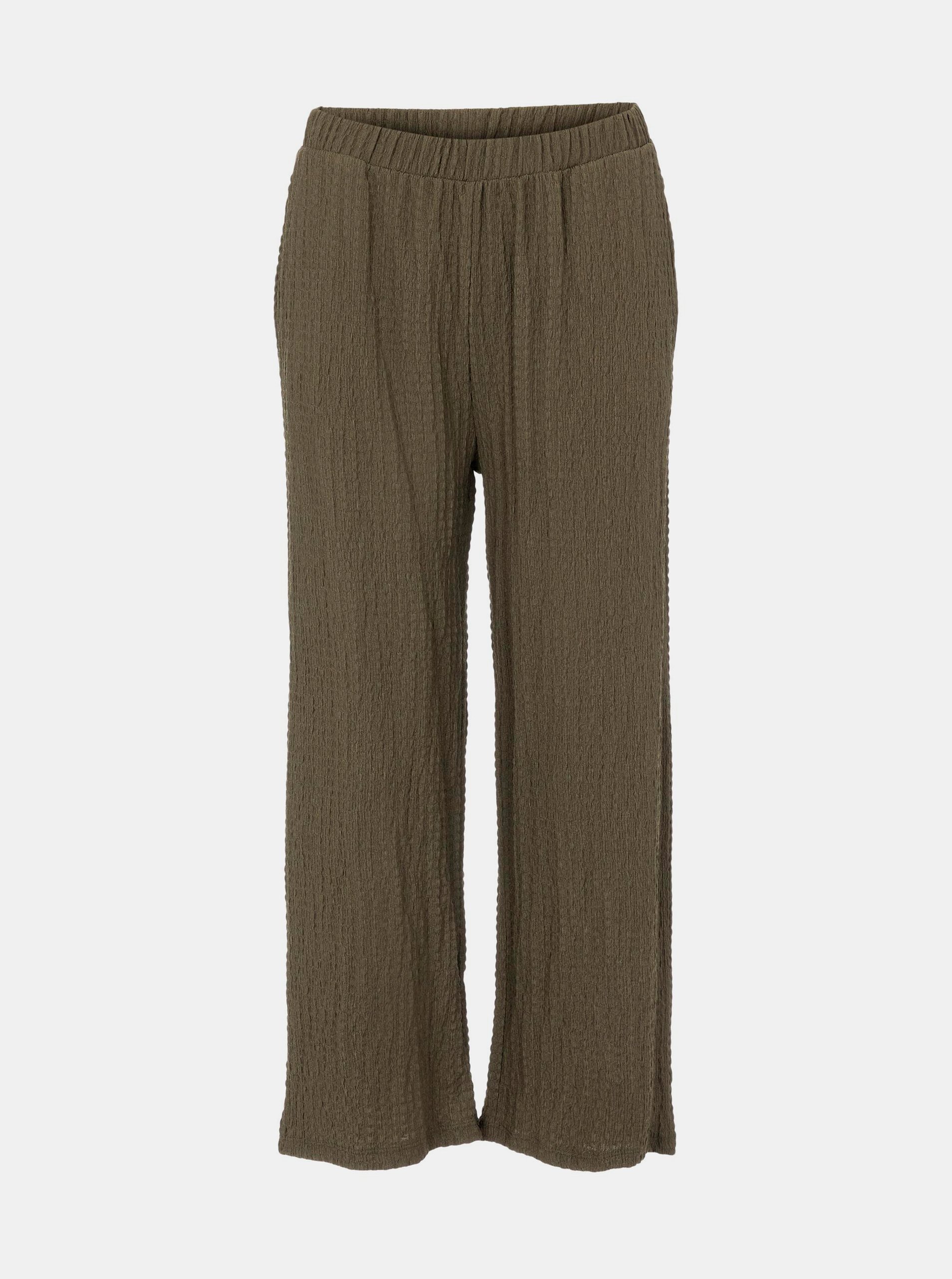 Pantaloni chino pentru femei Pieces - kaki