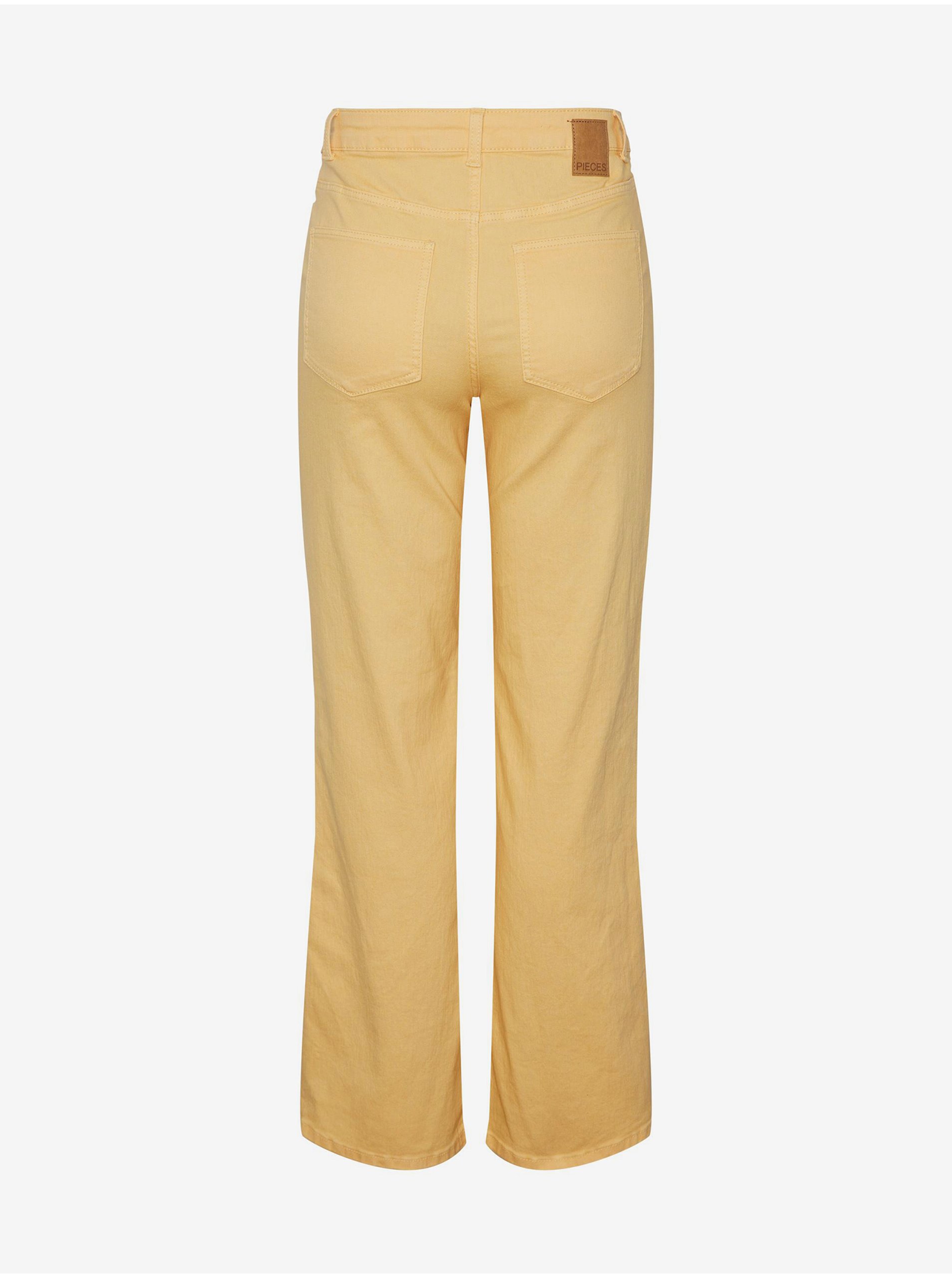 Flared, Bootcut pentru femei Pieces - galben
