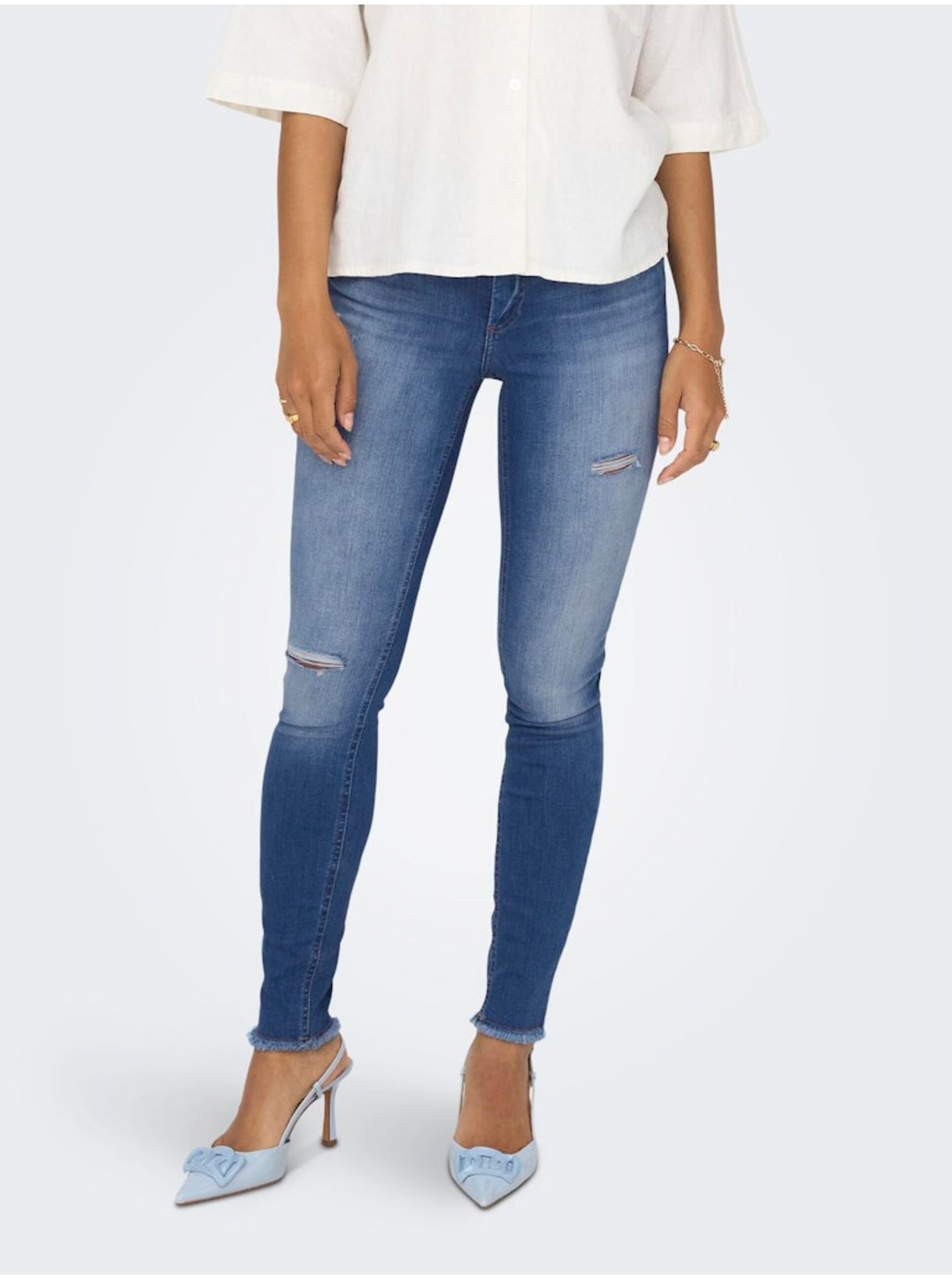 Blue Women's Skinny Fit Jeans ONLY Blush - Women's