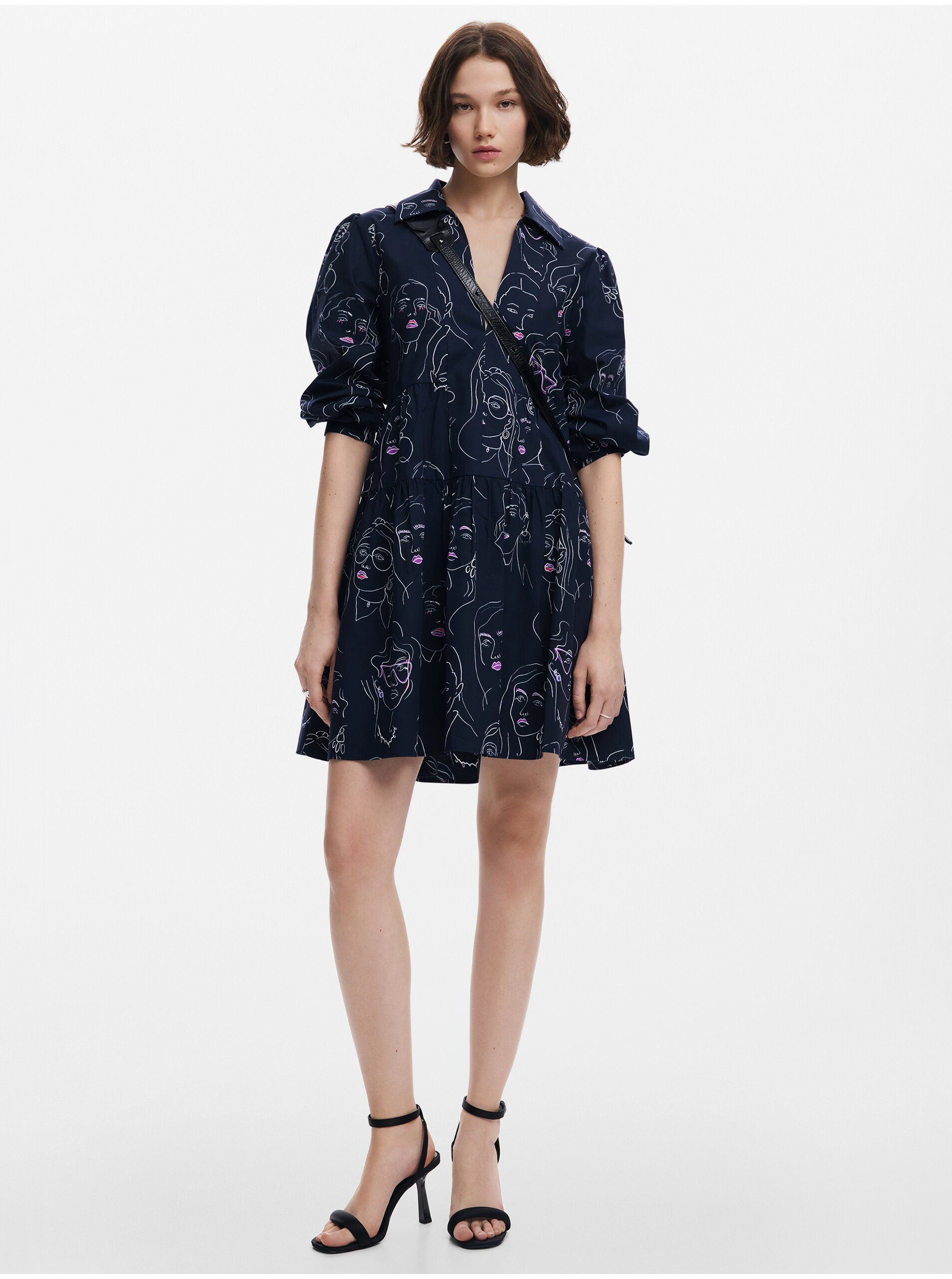 Women's patterned shirt dress Desigual Louisville - Women