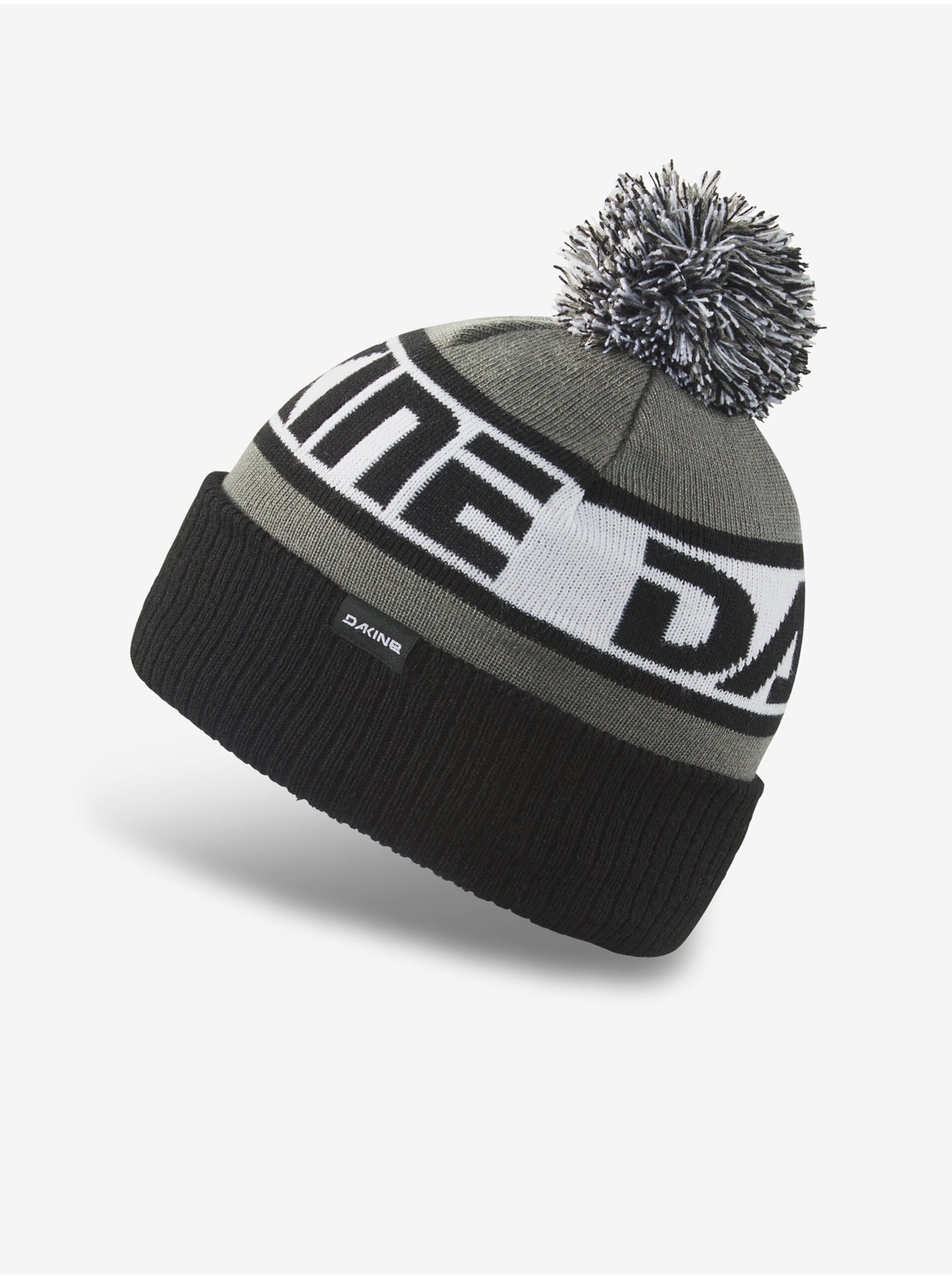 Black And Gray Winter Hat With Pompom Dakine Jackson - Men