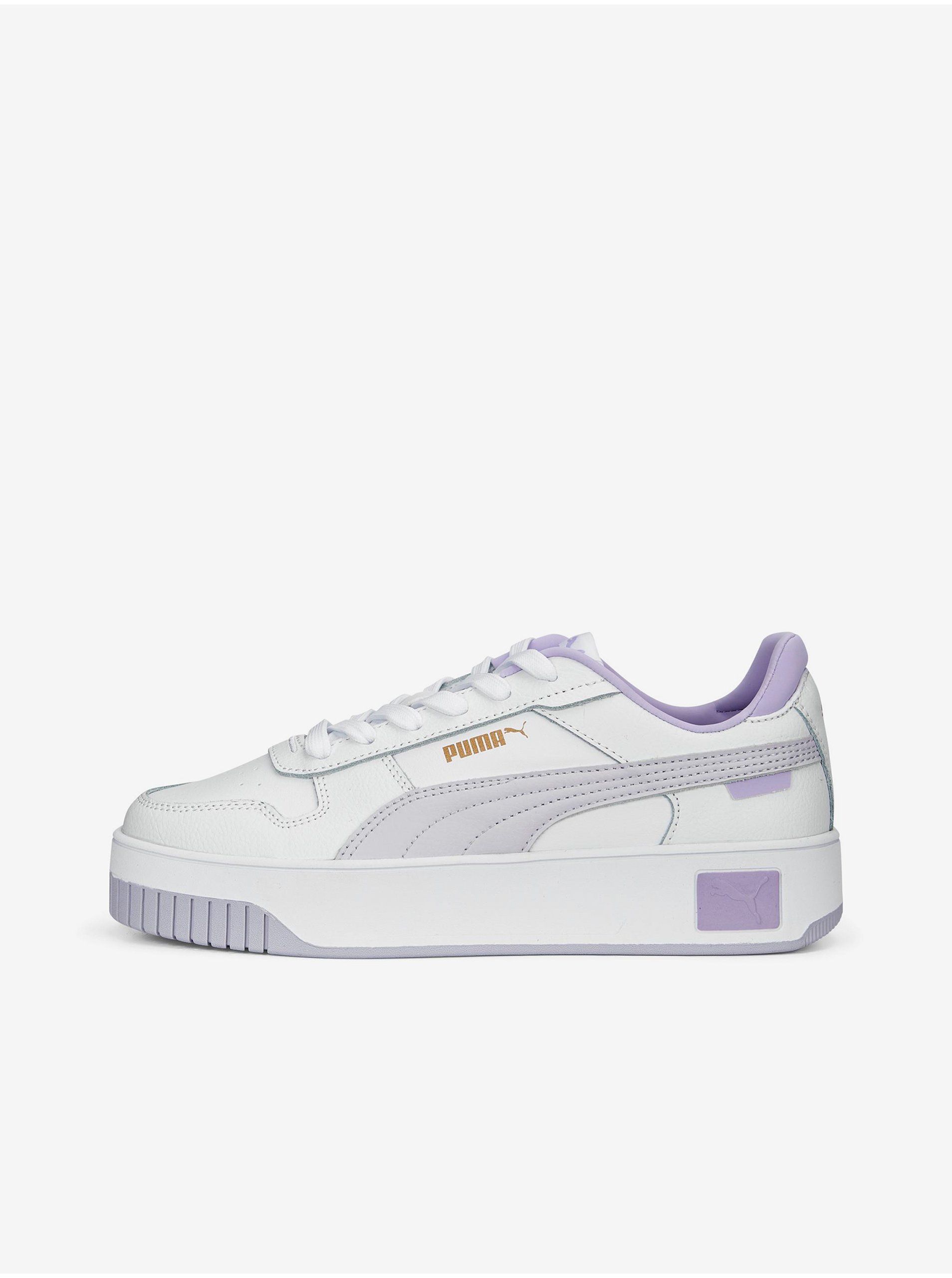 Purple and White Puma Womens Sneakers - Women