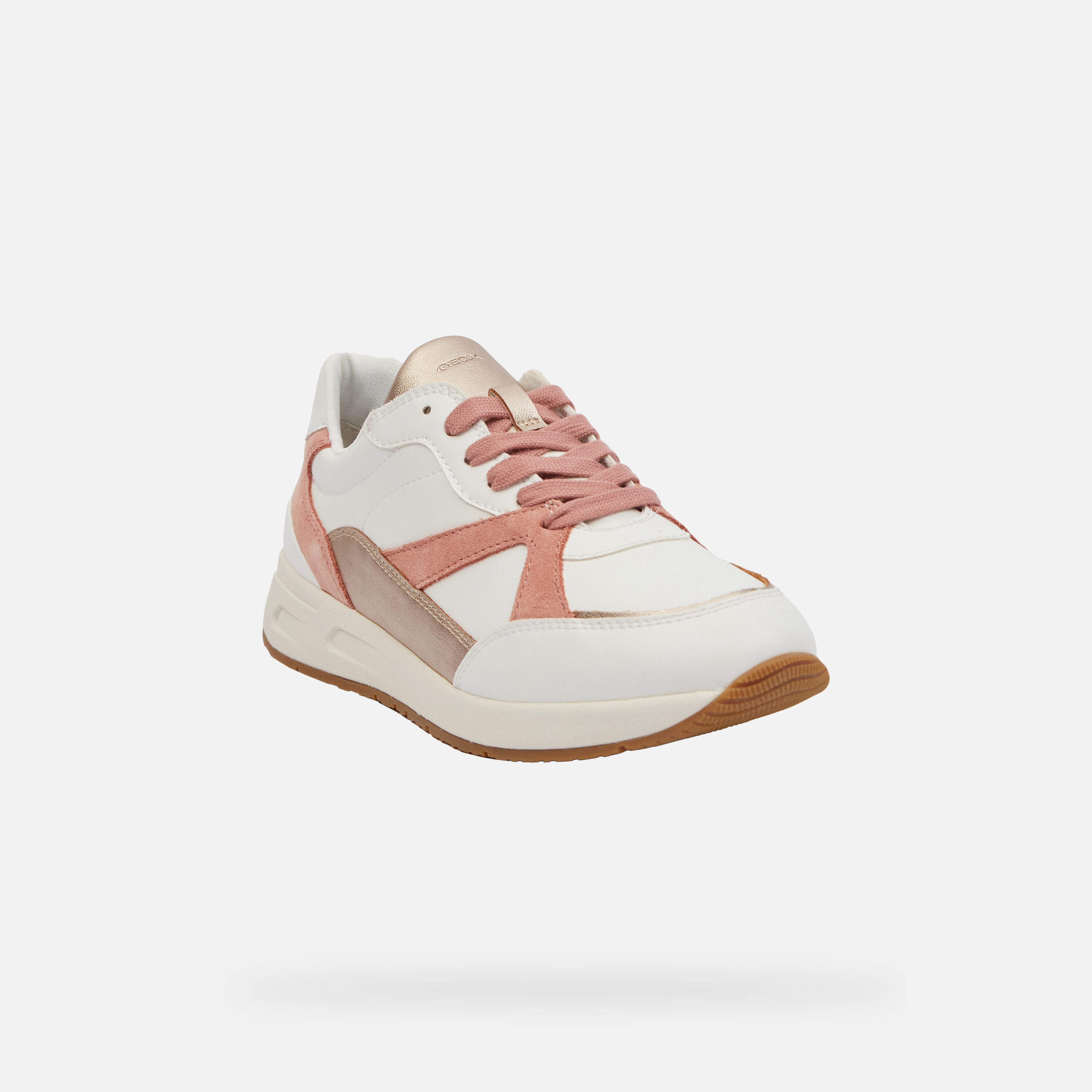 White Women's Geox Bulmya Sneakers - Women's