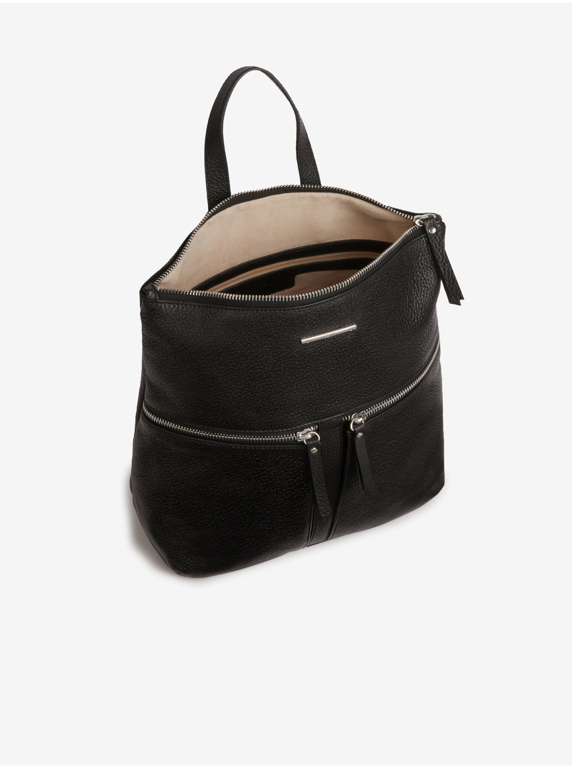 Black Women&#039;s Leather Backpack Geox Borsa - Women