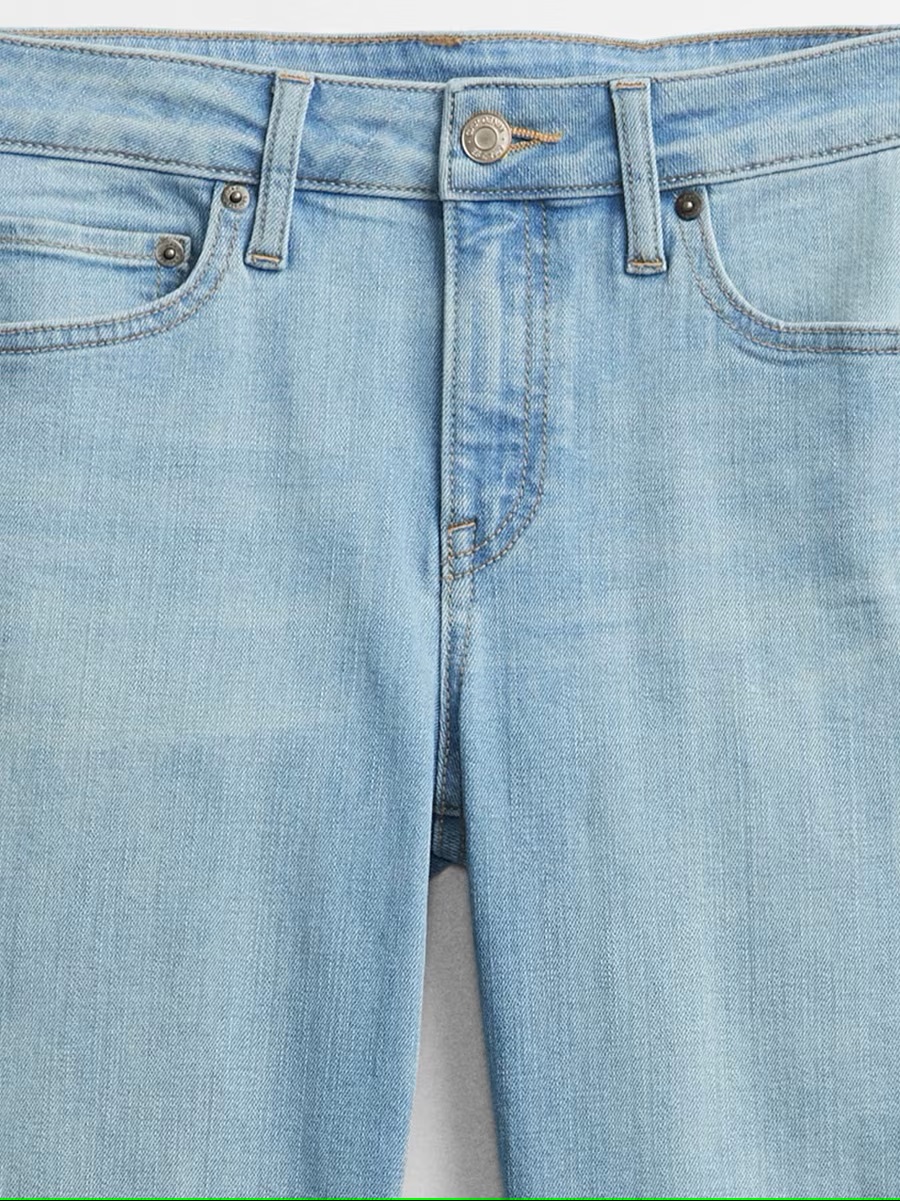 Straight fit pentru femei GAP - albastru deschis