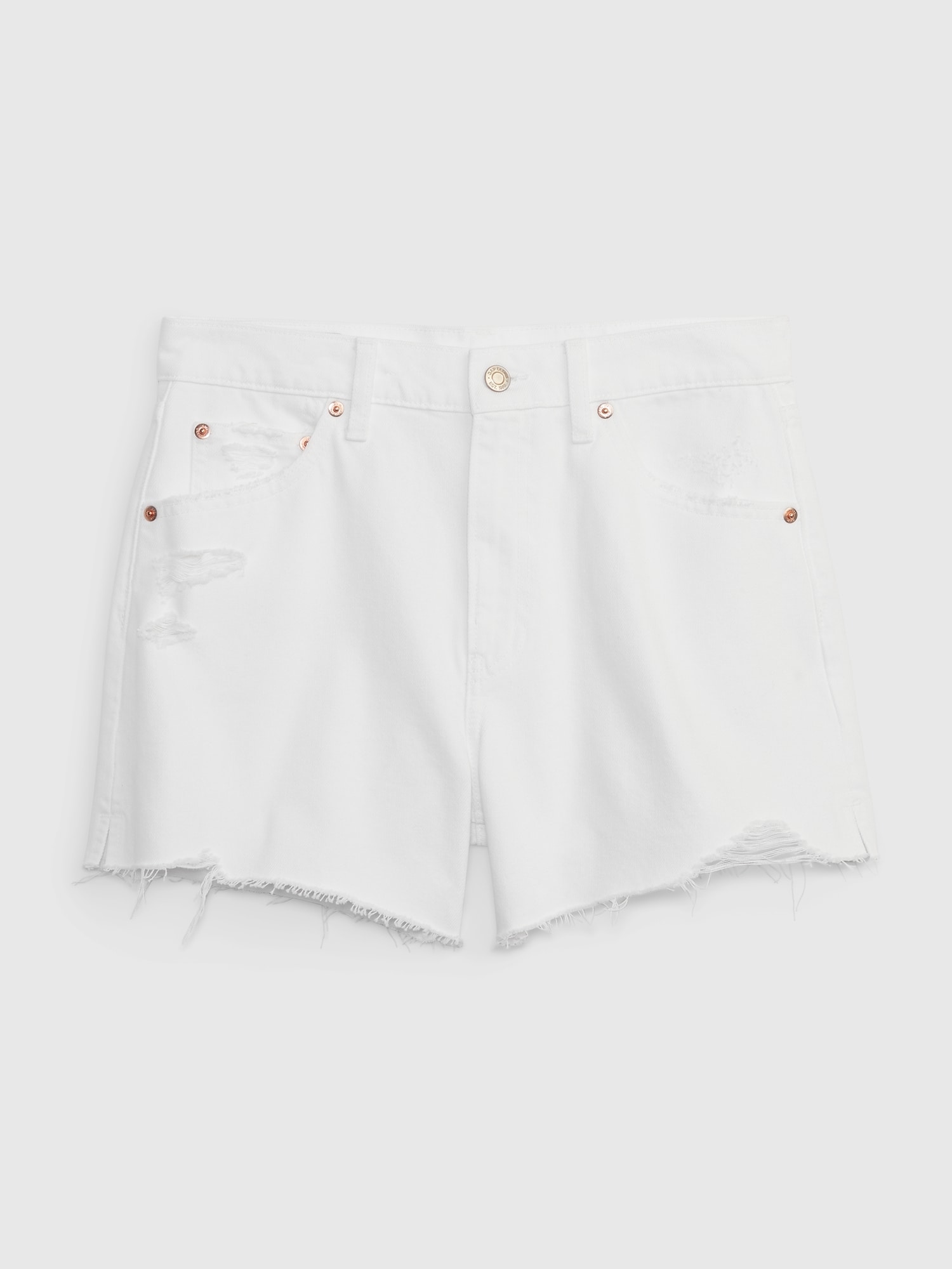 Pantaloni scurti pentru femei GAP - alb
