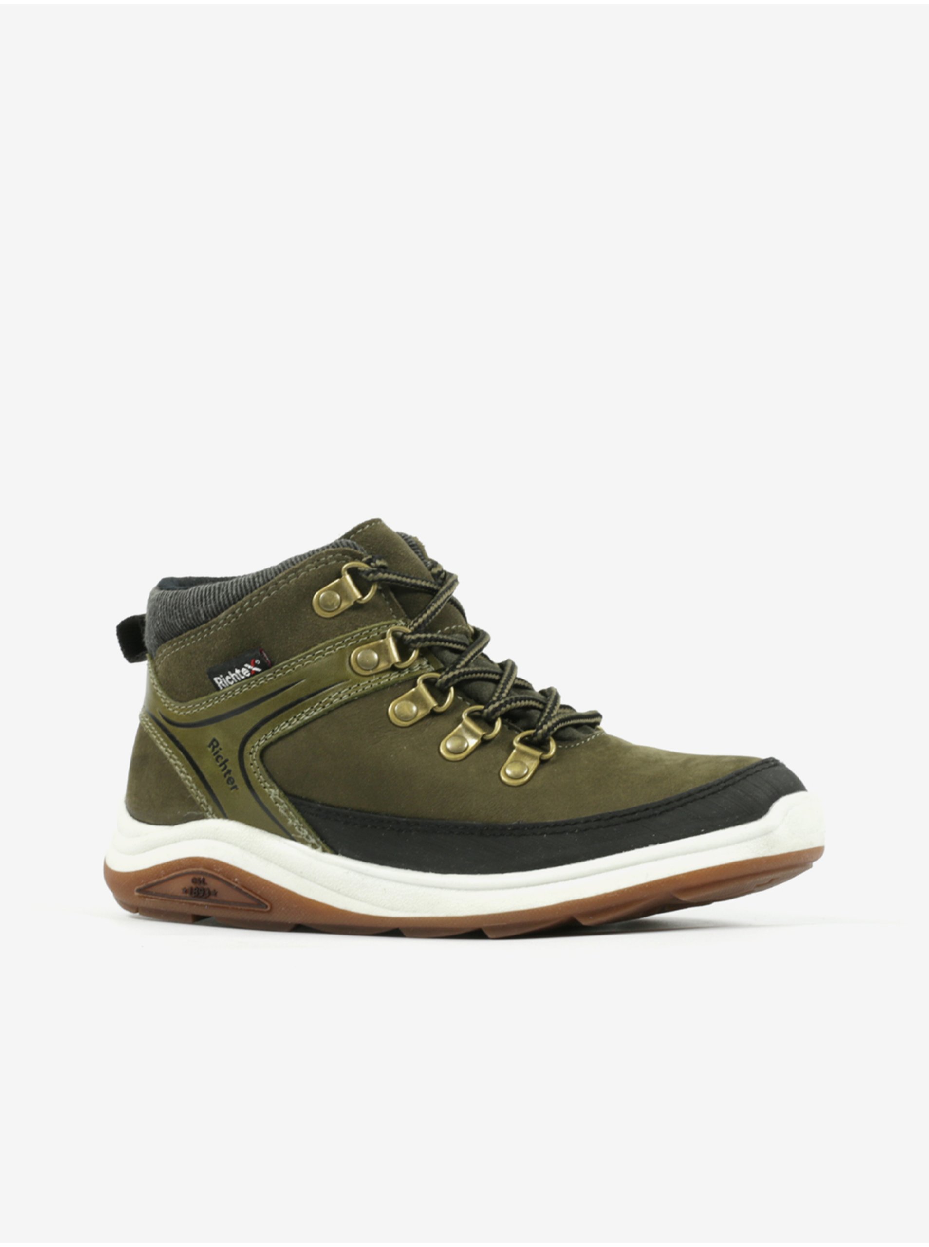 Green Boys Ankle Leather Winter Boots Richter - Boys