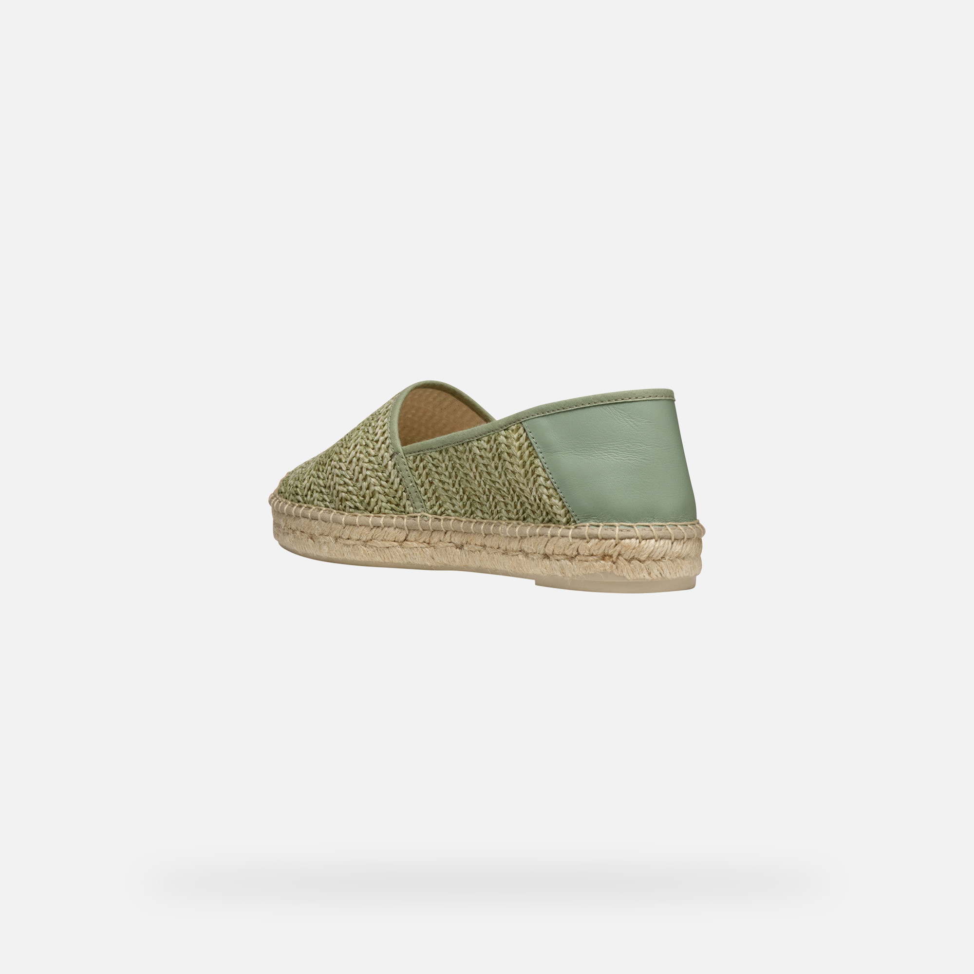 Light green women's espadrilles Geox Lampedusa - Women's
