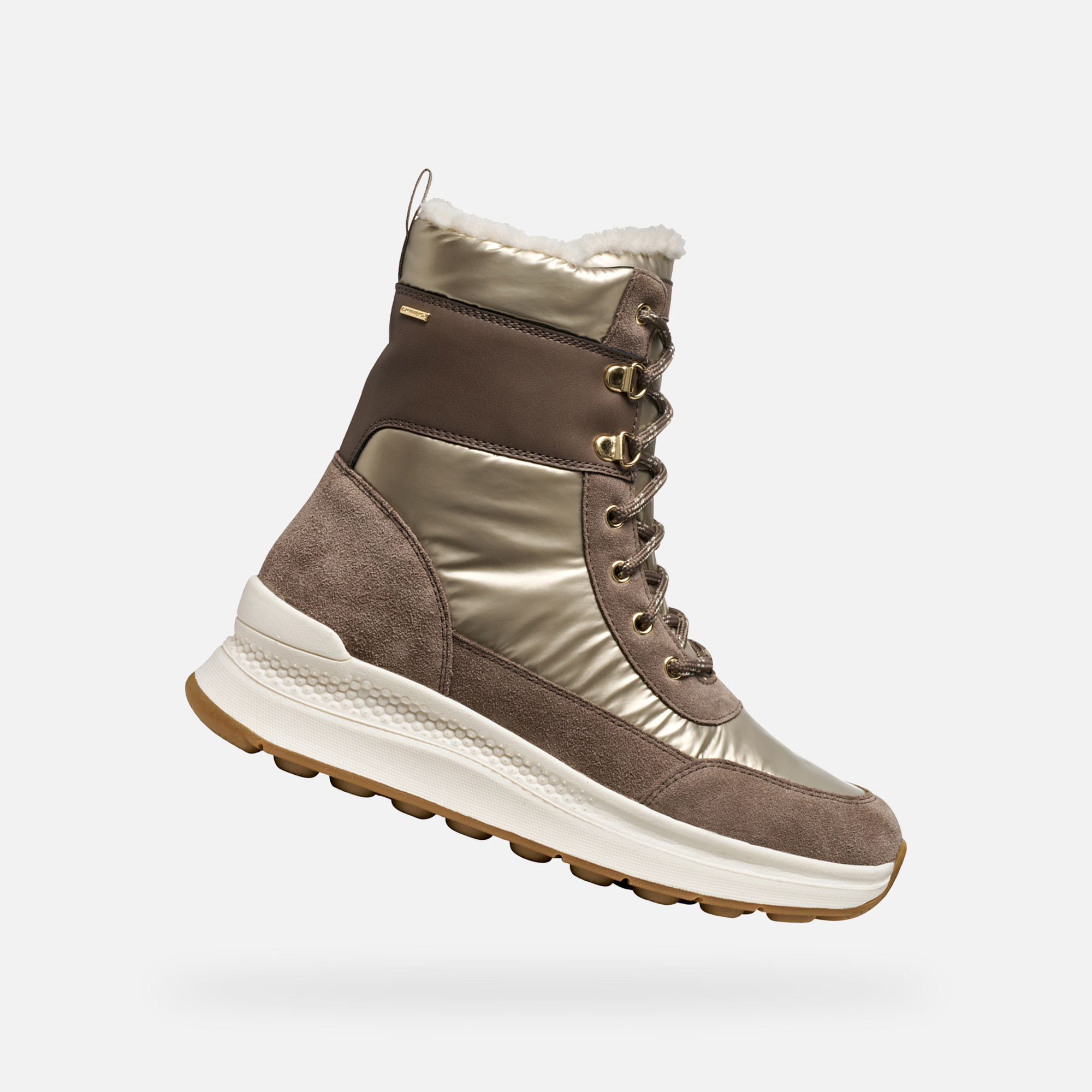 Geox Spherica X2 Brown Womens Ankle Boots - Ladies