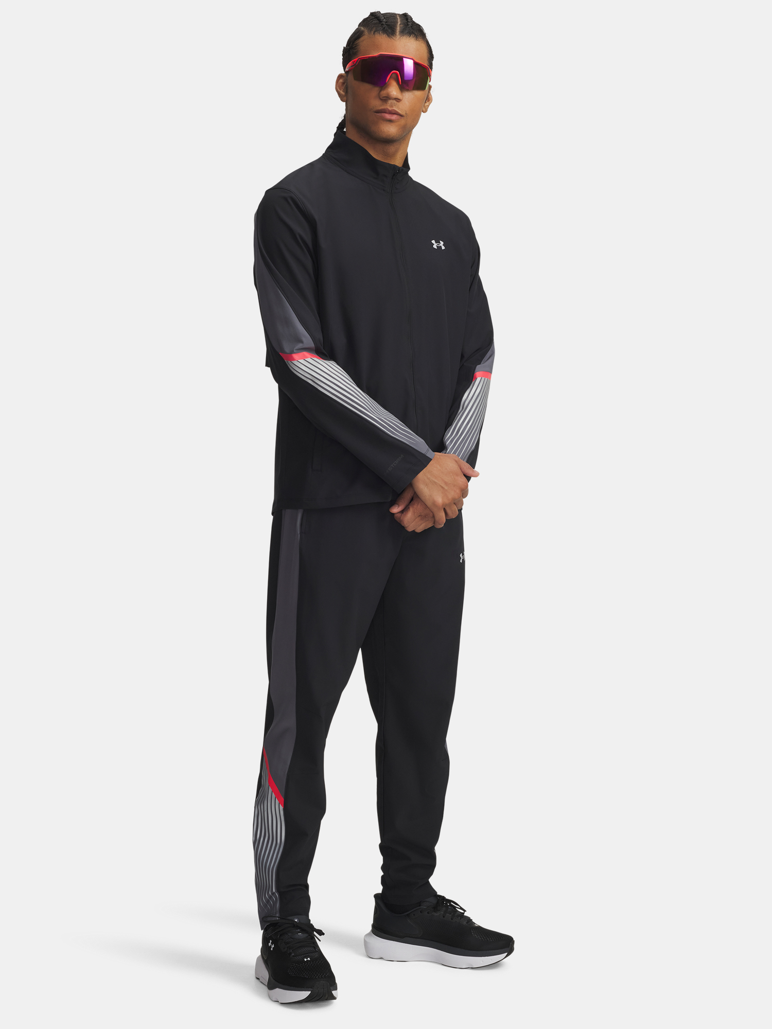 Men&#039;s Under Armour UA Velociti Storm Pant-BLK Sports Trousers - Mens