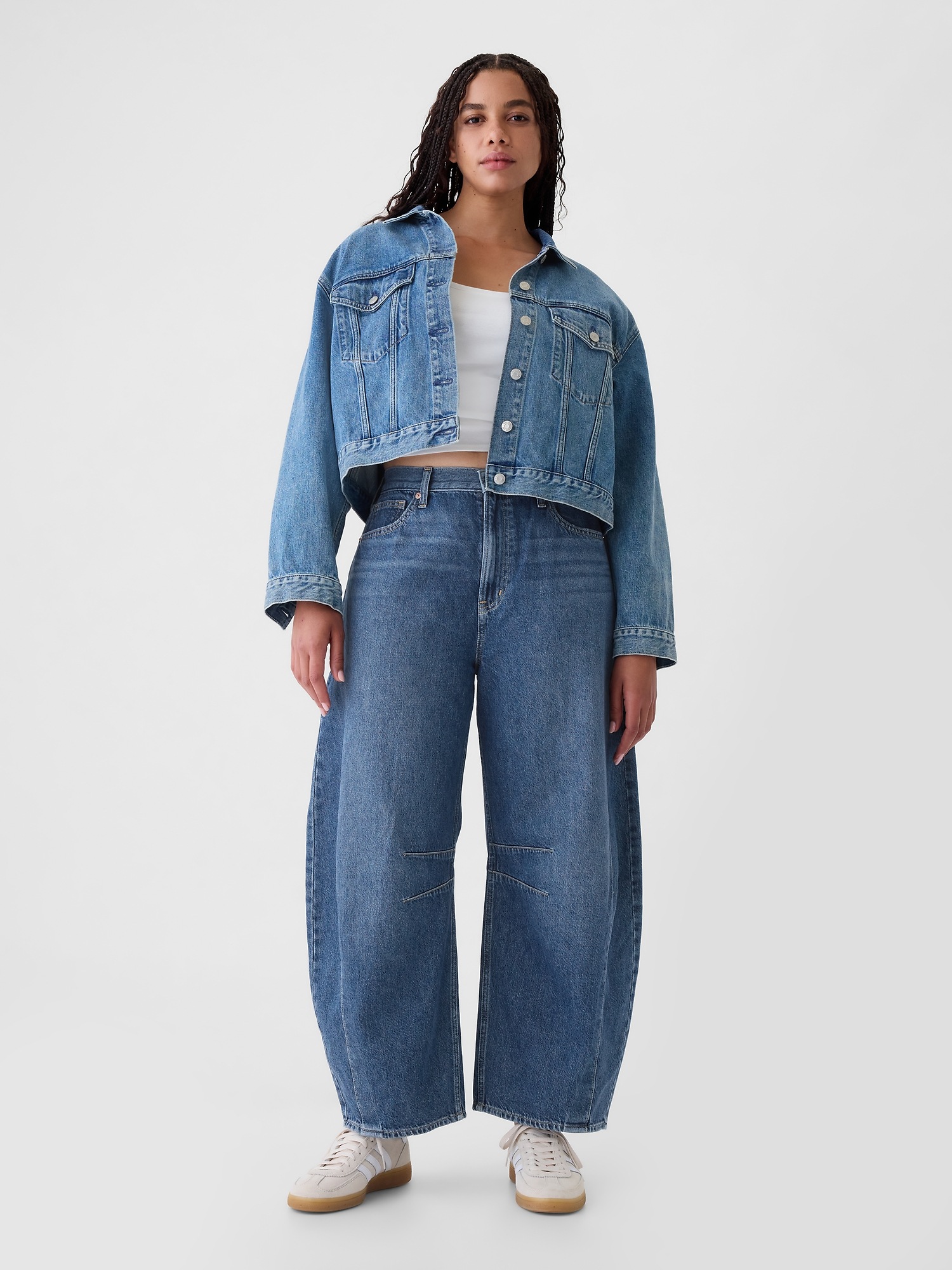 GAP Wide jeans Mid Rise Horseshoe - Women's