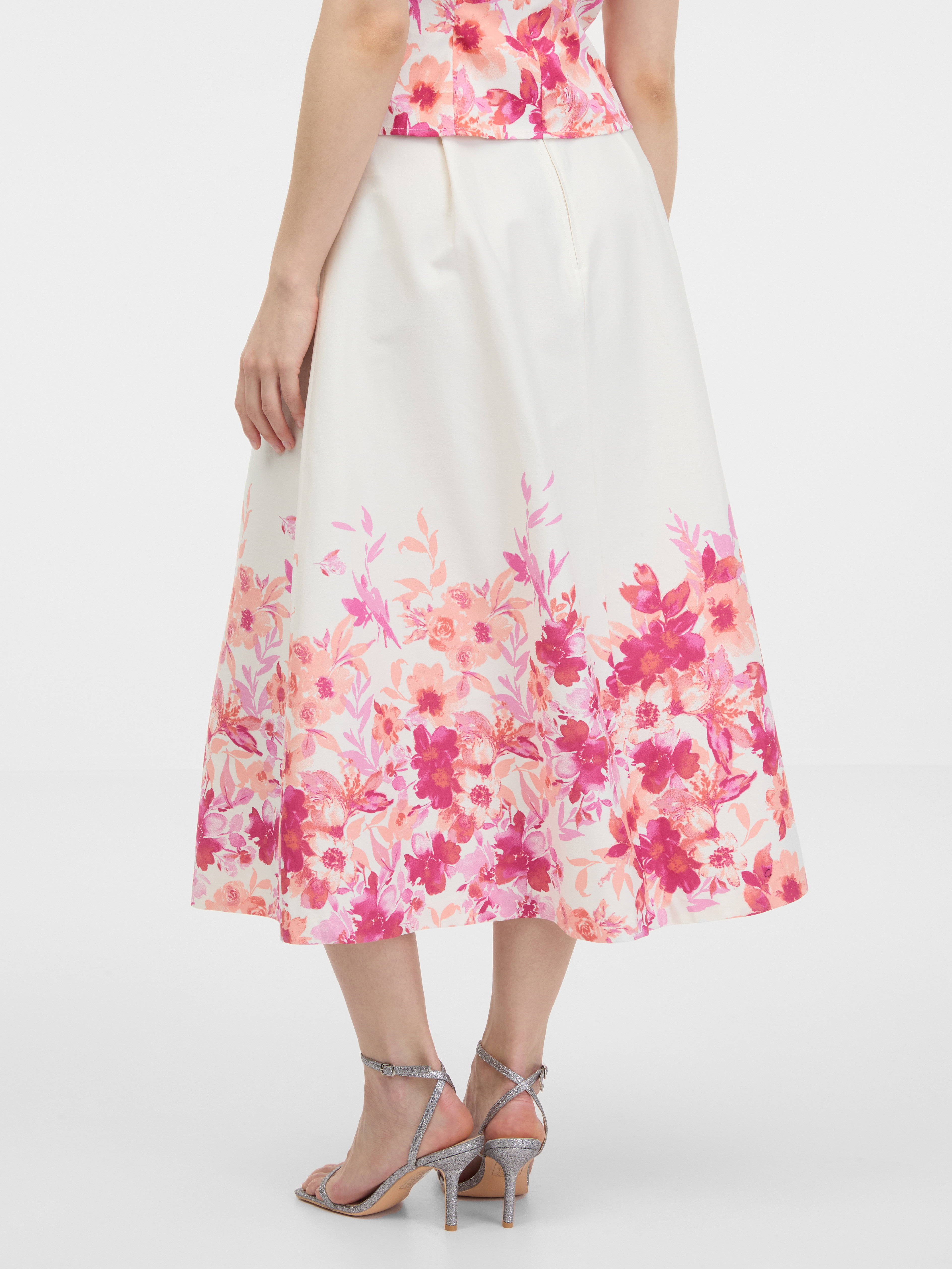 Orsay Pink women&#039;s floral skirt - Women&#039;s