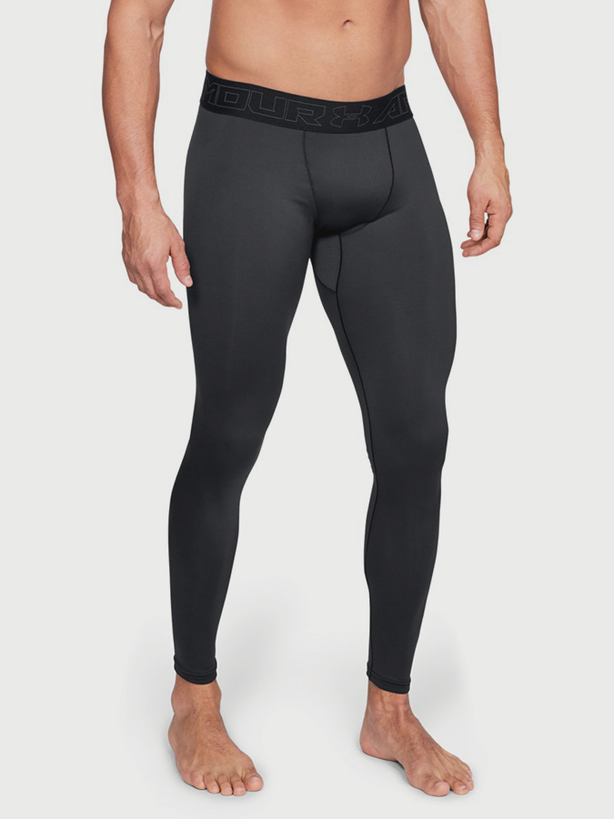 Čierne pánske kompresné legíny ColdGear Under Armour