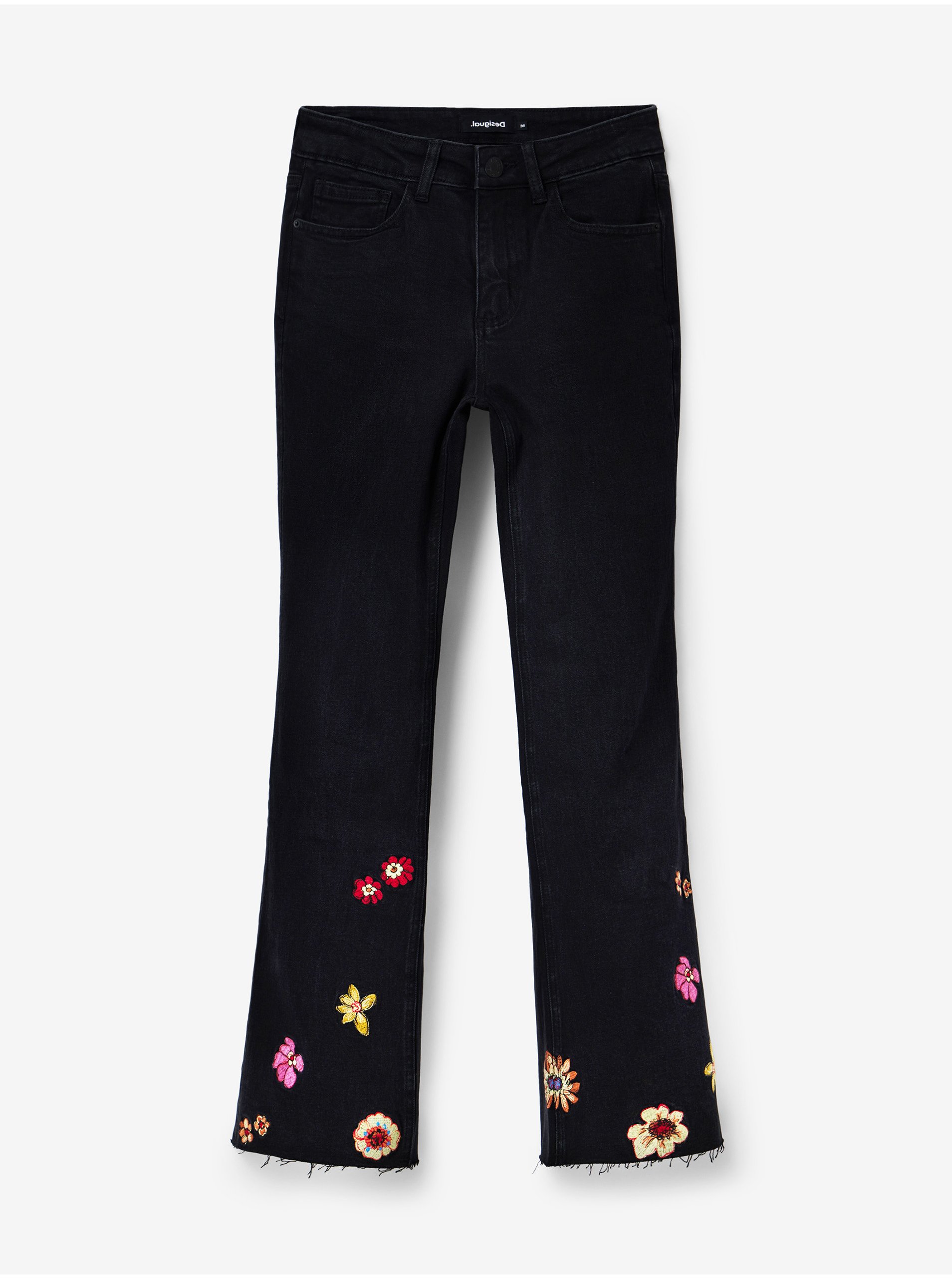 Straight fit pentru femei Desigual - negru