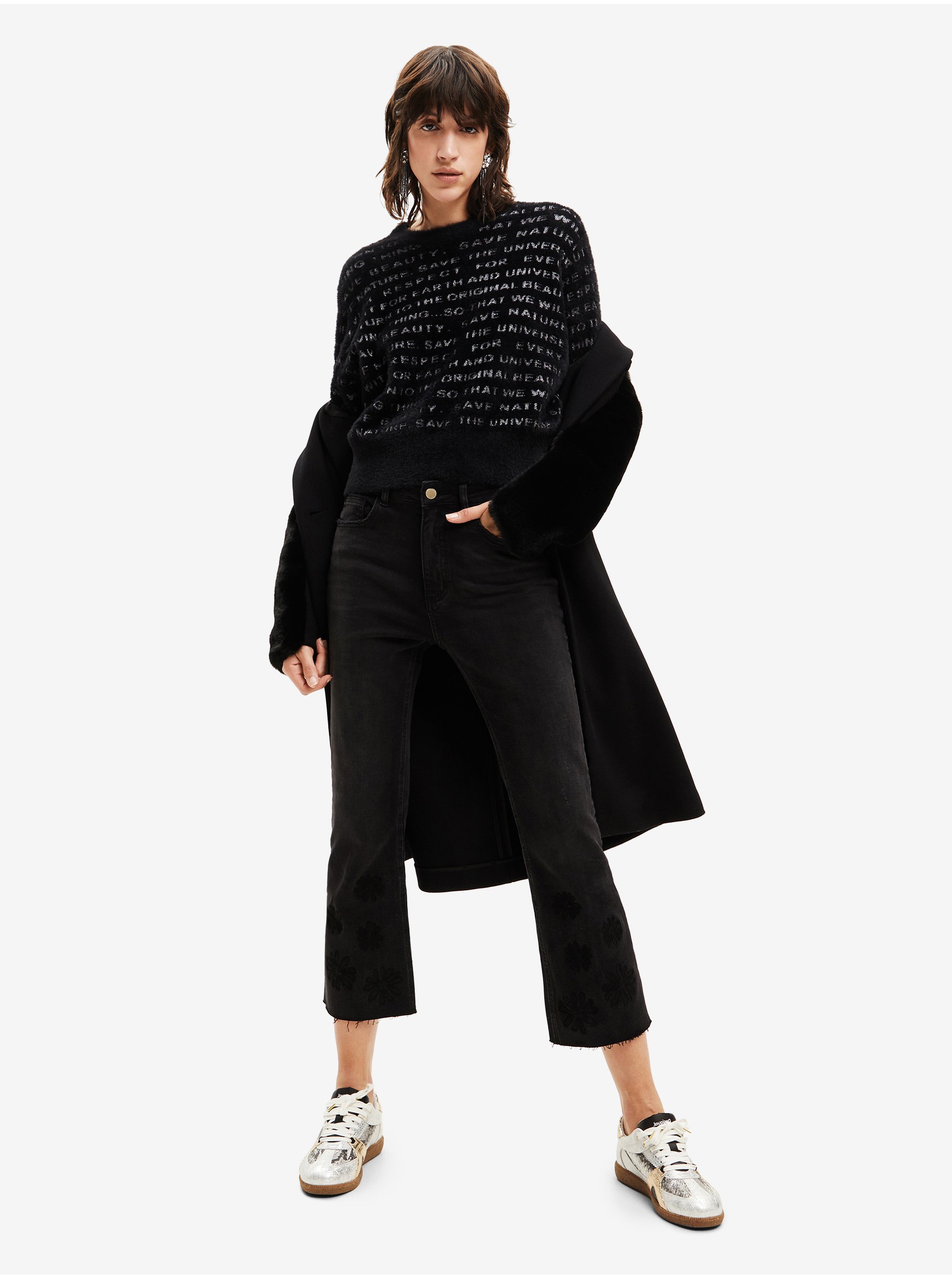 Pulovere pentru femei Desigual - negru