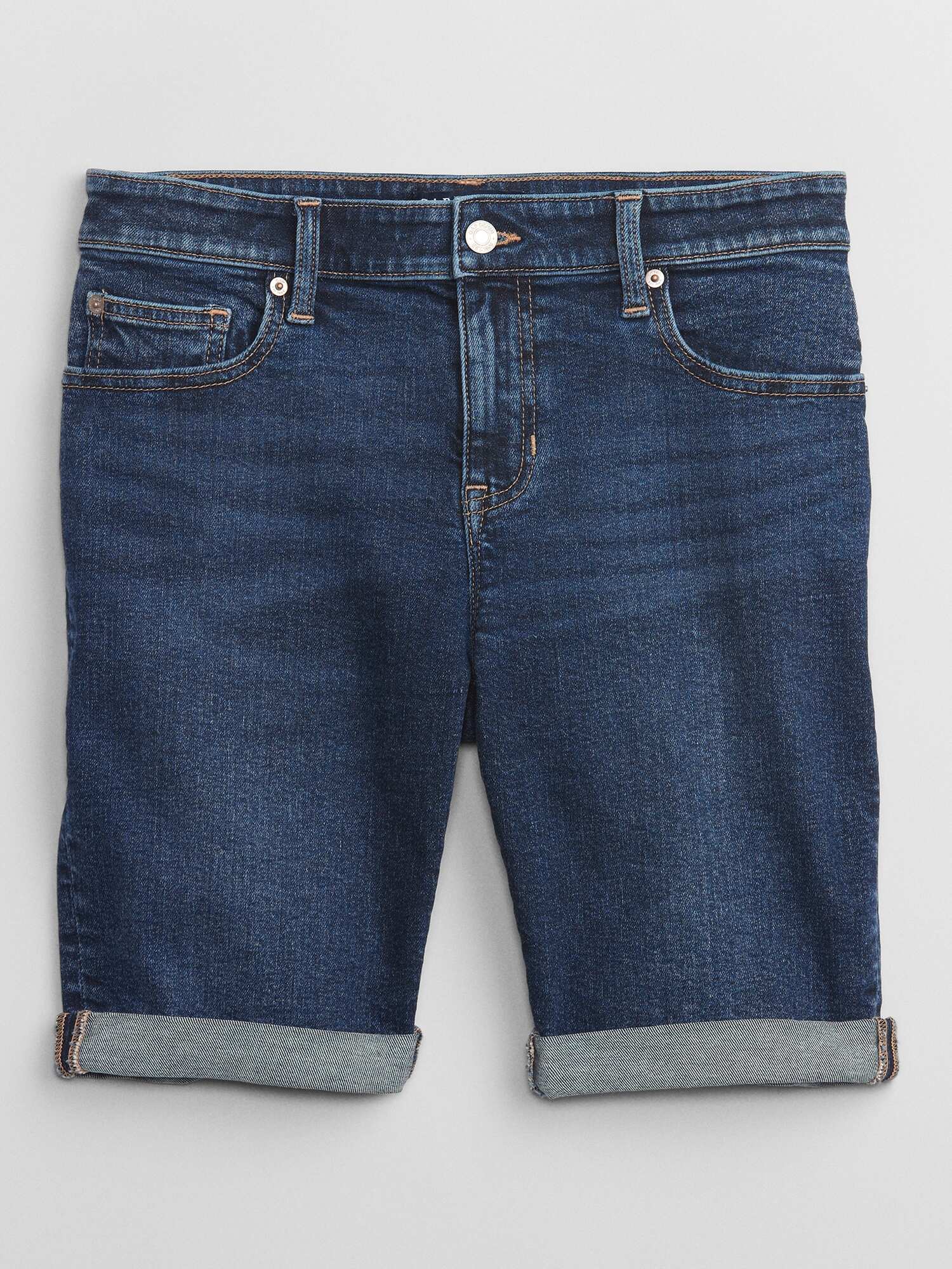 Pantaloni scurti pentru femei GAP - albastru inchis