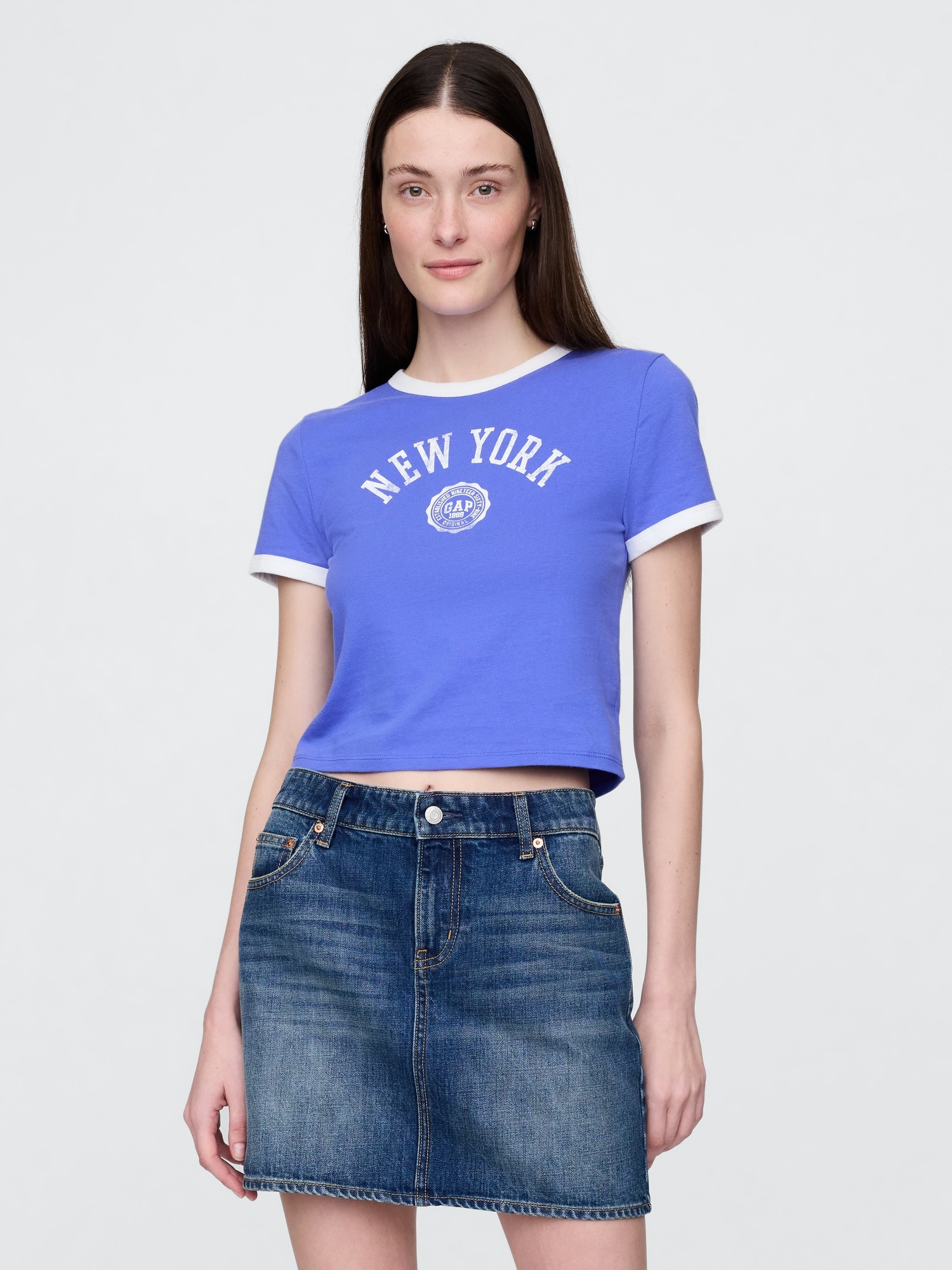 GAP Crop T-shirt with logo - Womens