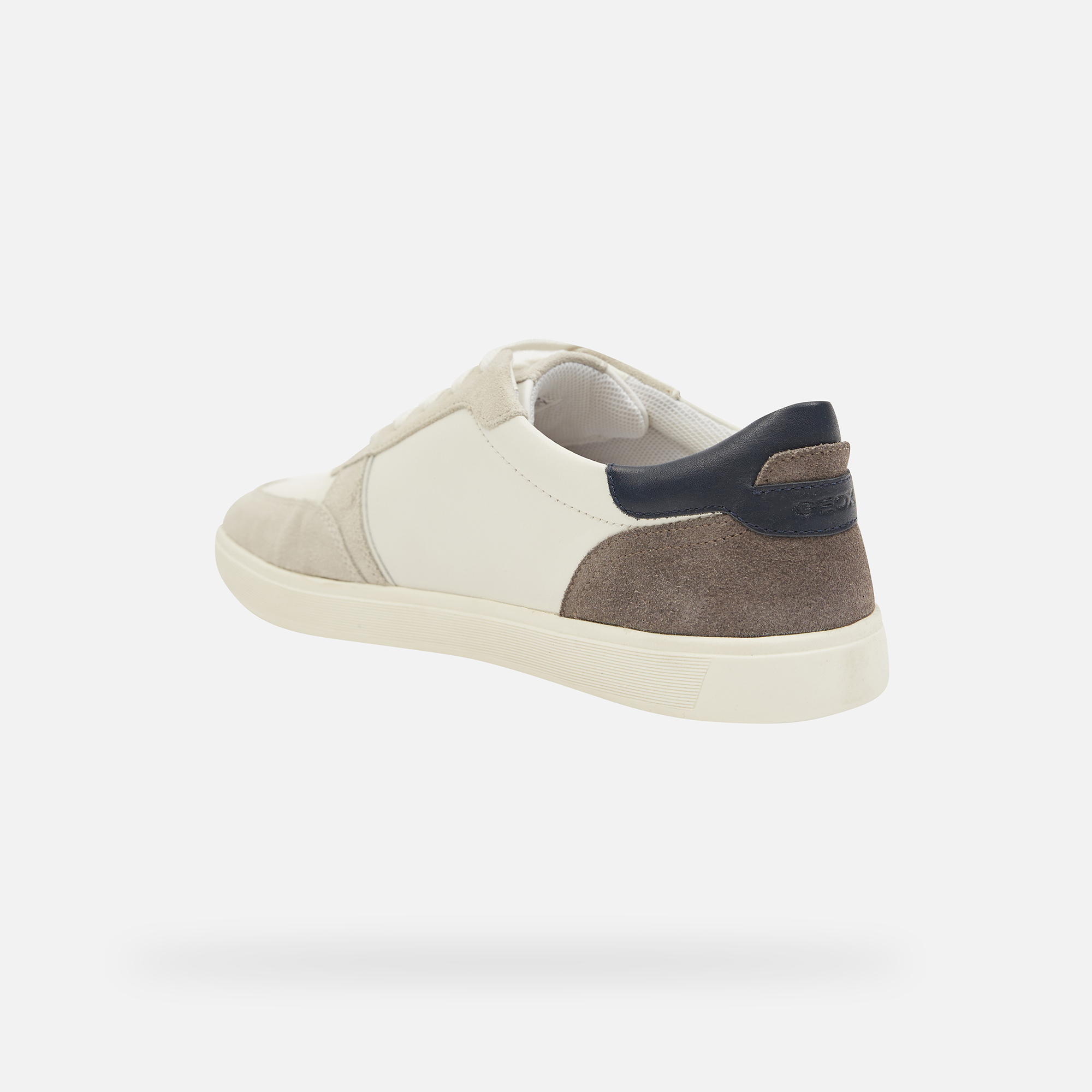 Cream men's sneakers Geox Avola - Men's