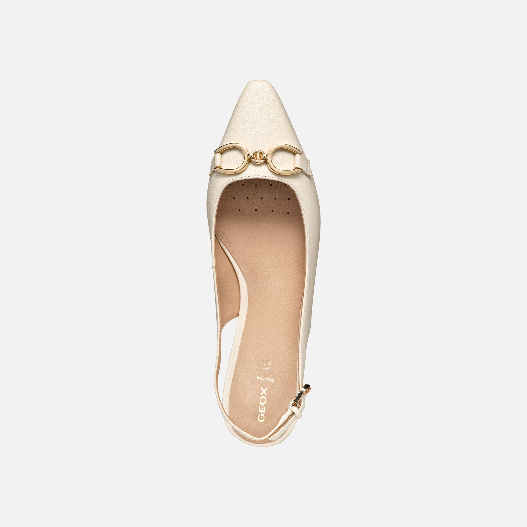 Cream women&#039;s ballet flats Geox Giselda 15 - Women&#039;s
