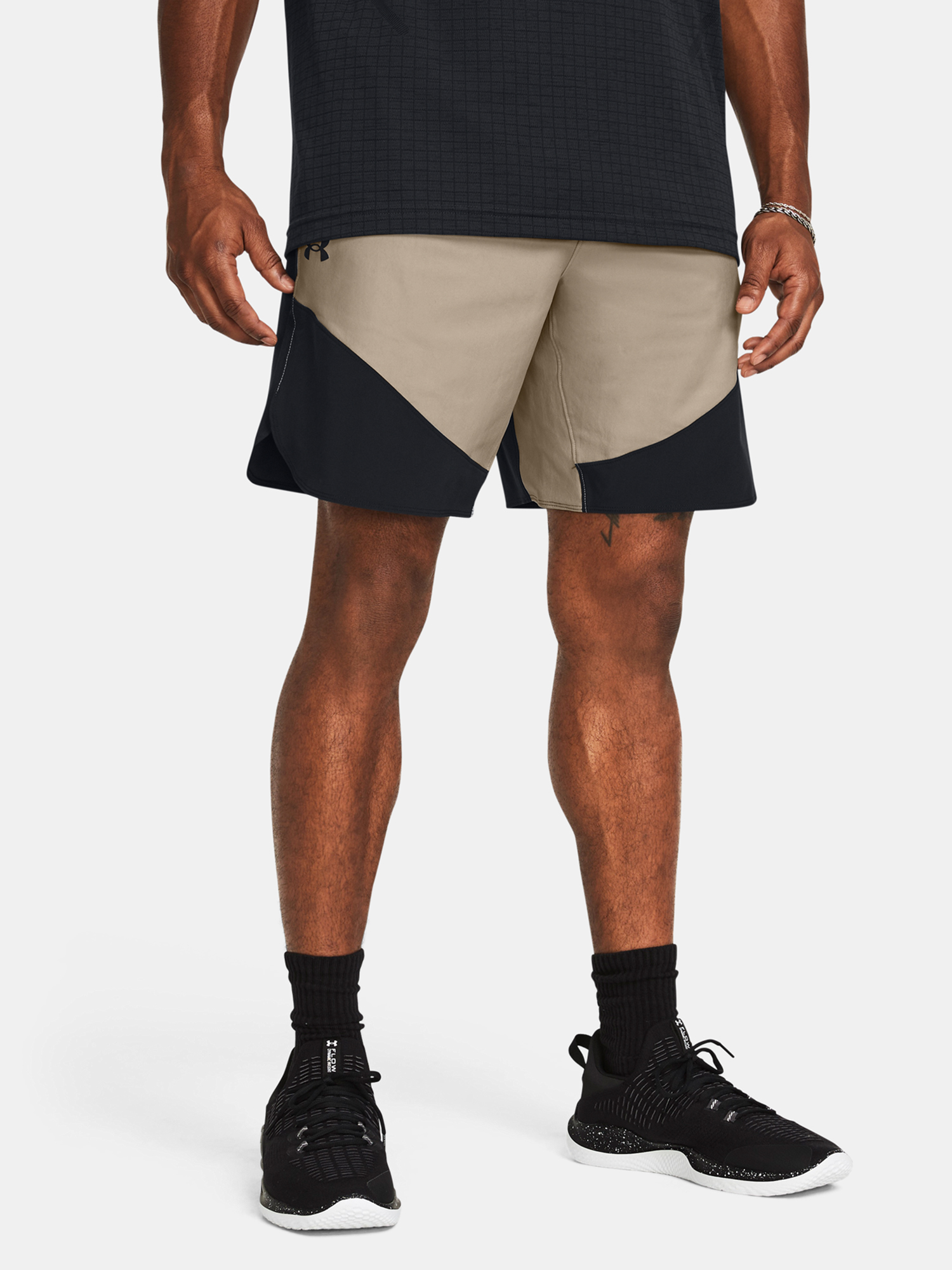 Men's shorts Under Armour UA Peak Woven Hybrid Short-BRN - Men's