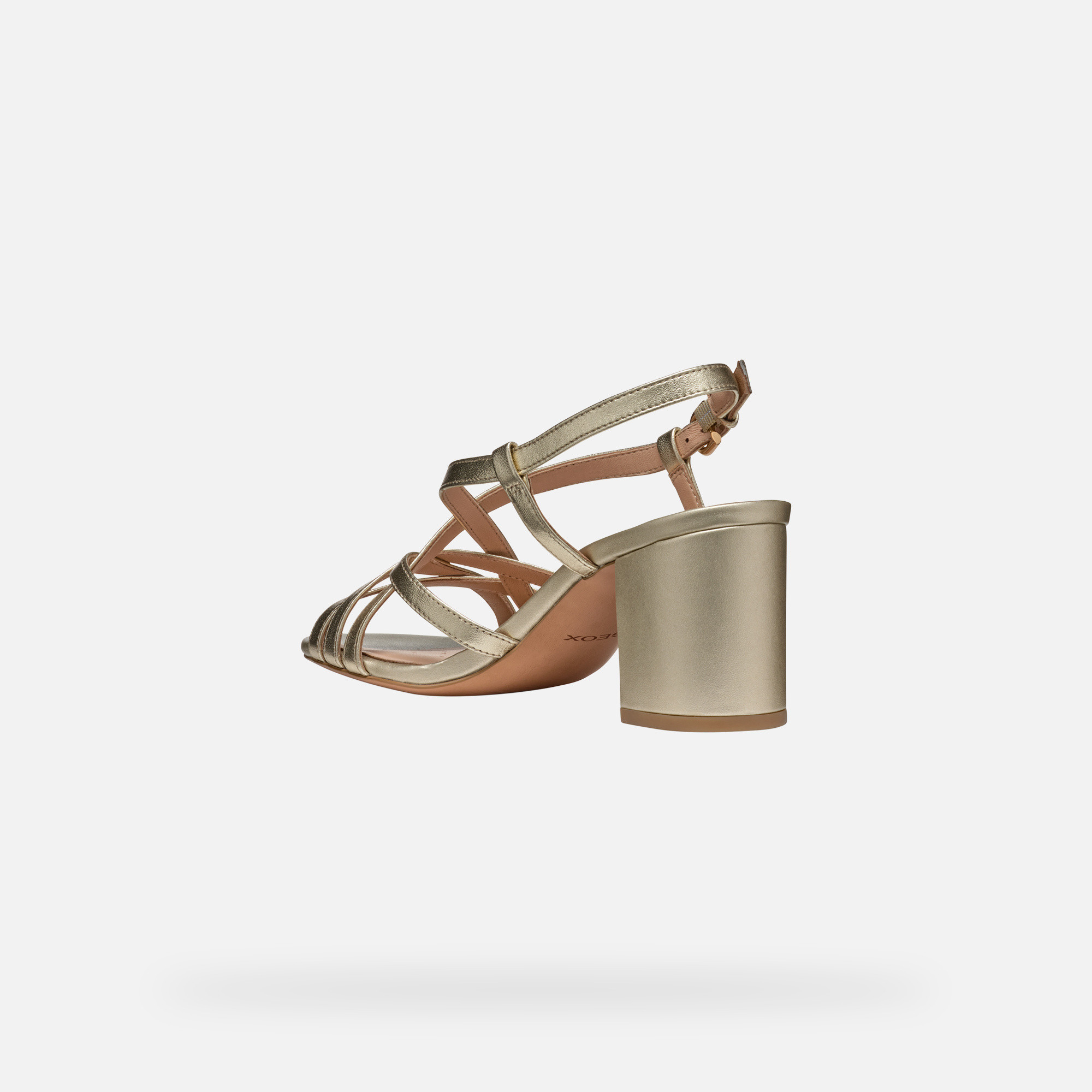 Gold women's sandals Geox Virnilisa 65 S - Women's