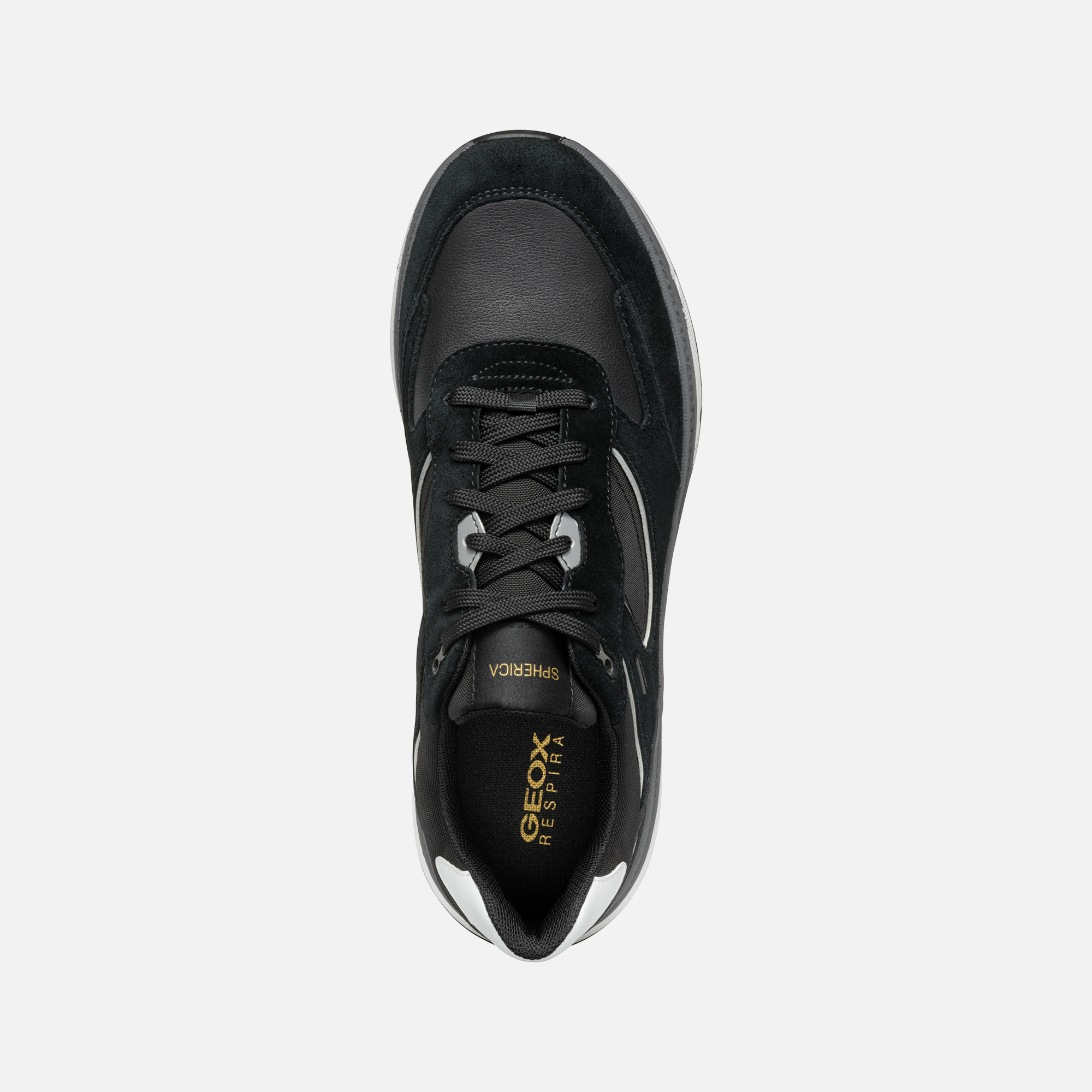 Black men's sneakers Geox Spherica Actif X1 - Men's