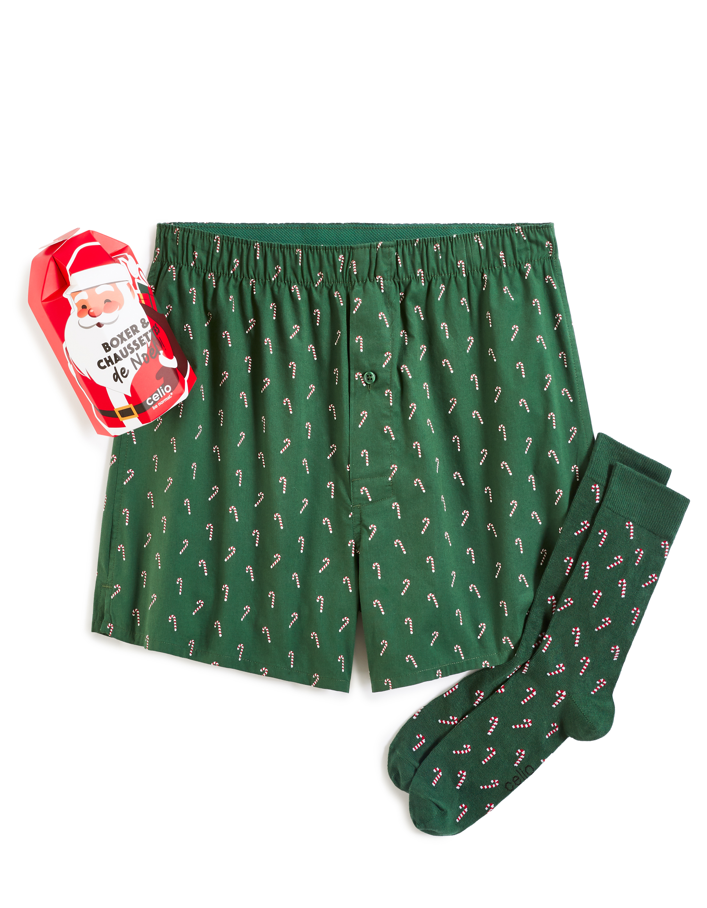 Vianočný darčekový set boxeriek a ponožiek
