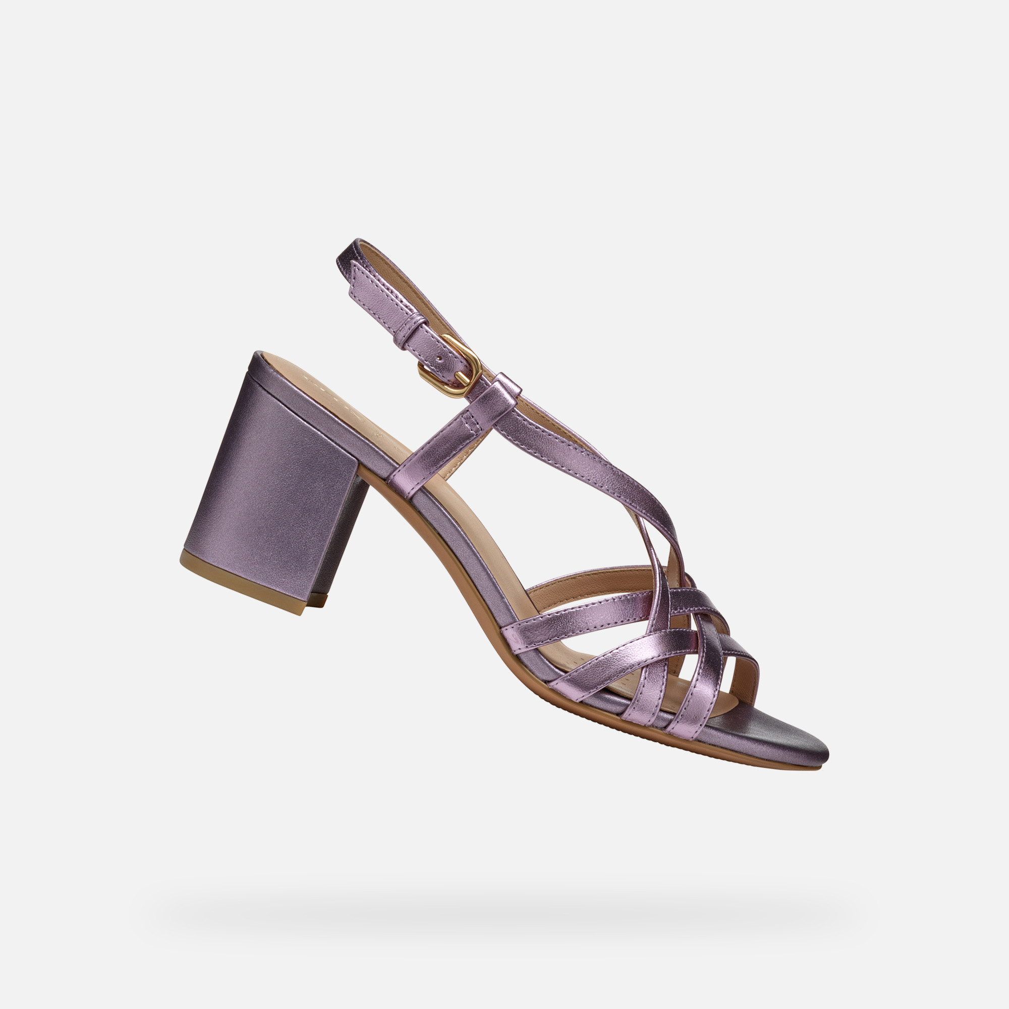 Purple women&#039;s sandals Geox Virnilisa 65 S - Women&#039;s