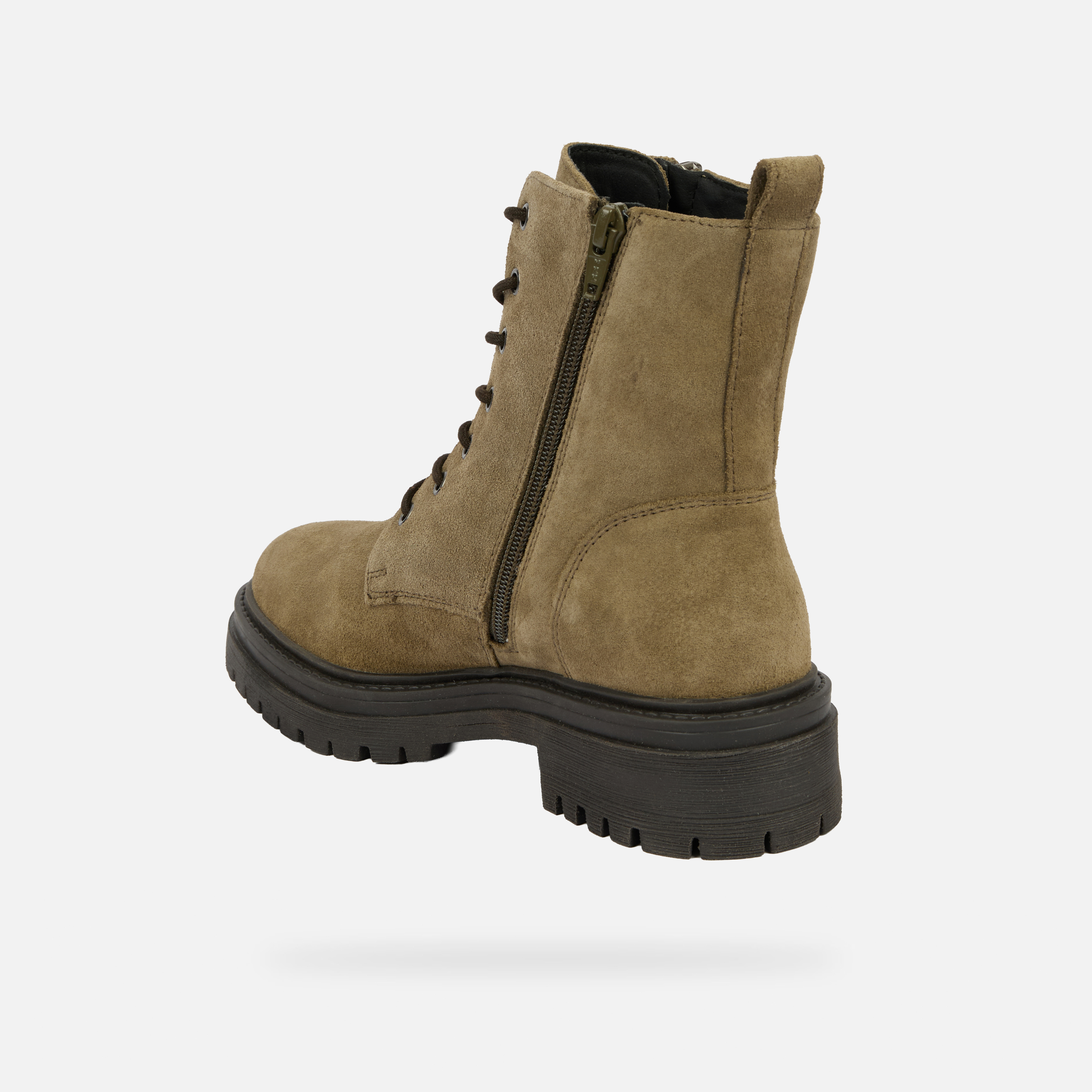 Khaki Women's Ankle Boots Geox Iridea - Ladies