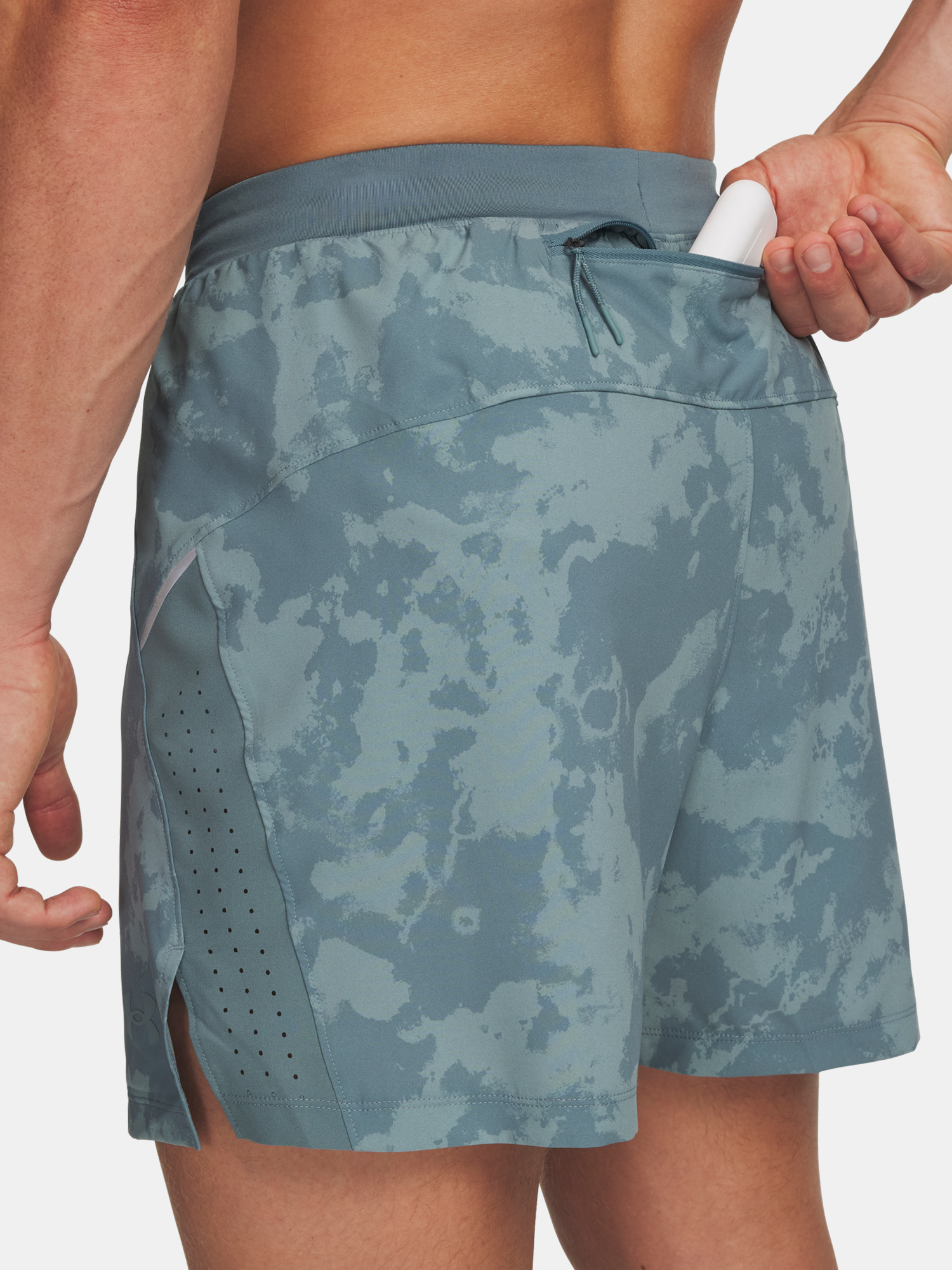 Men&#039;s shorts Under Armour Launch Pro 7in Prtd Short-GRN - Men&#039;s