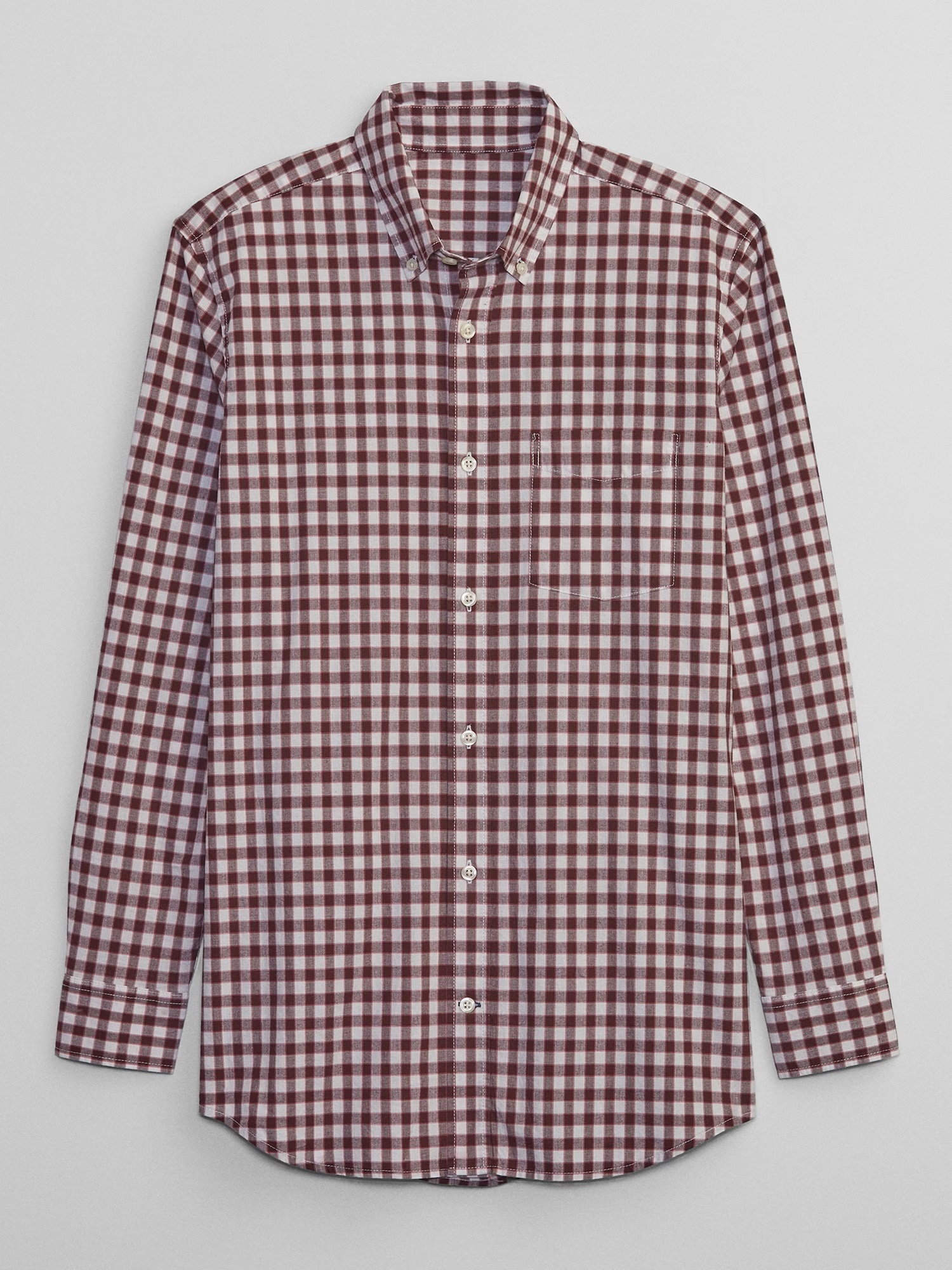 Camasi casual pentru barbati GAP - bordo, crem