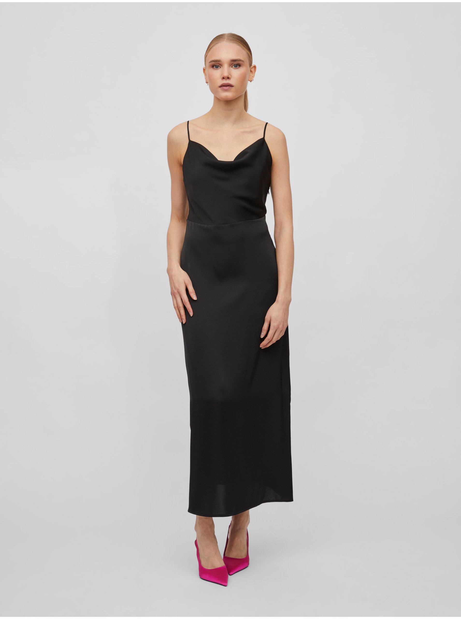 VILA Ravenna Black Women's Maxi-Dress - Ladies