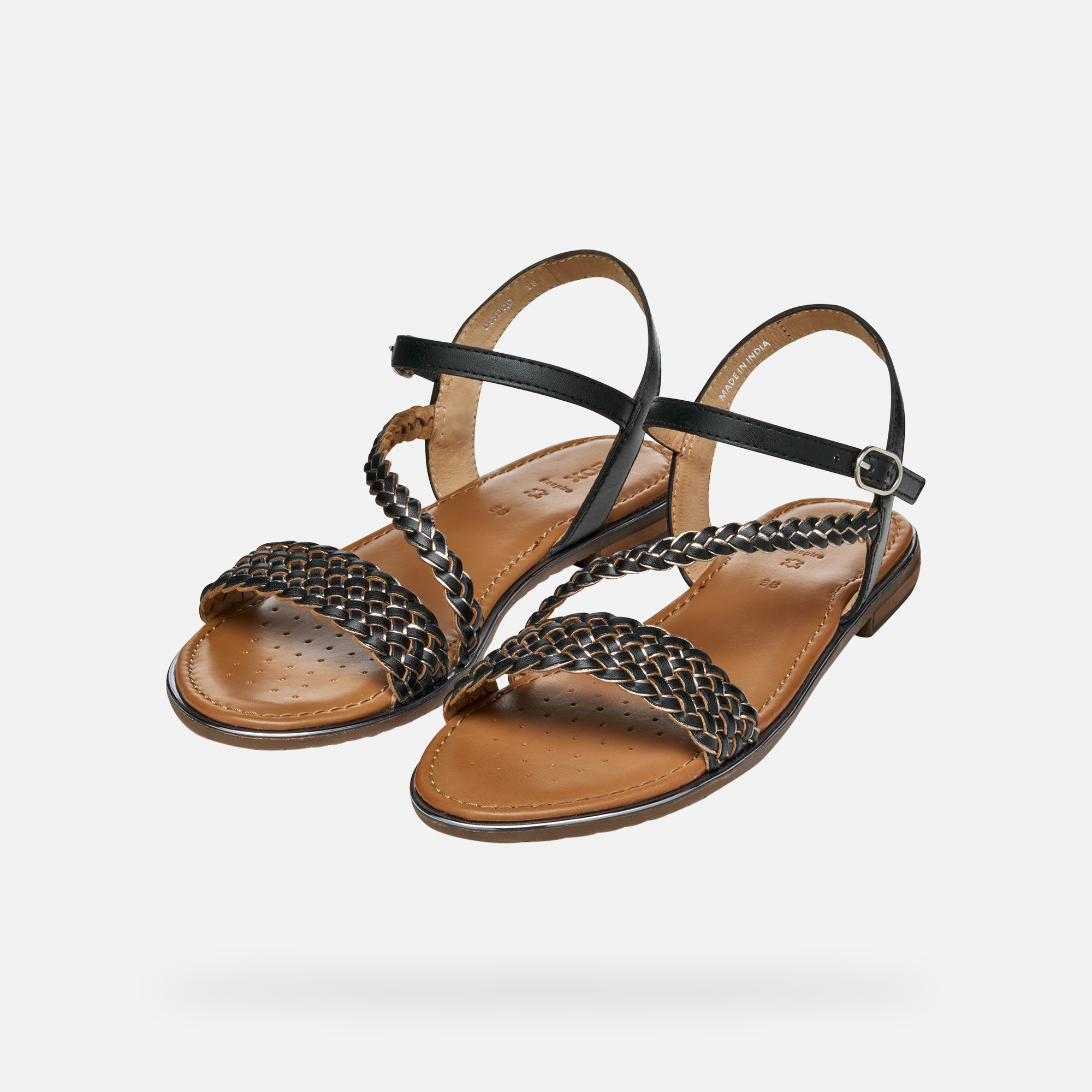 Black women&#039;s sandals Geox Sozy Plus - Women&#039;s