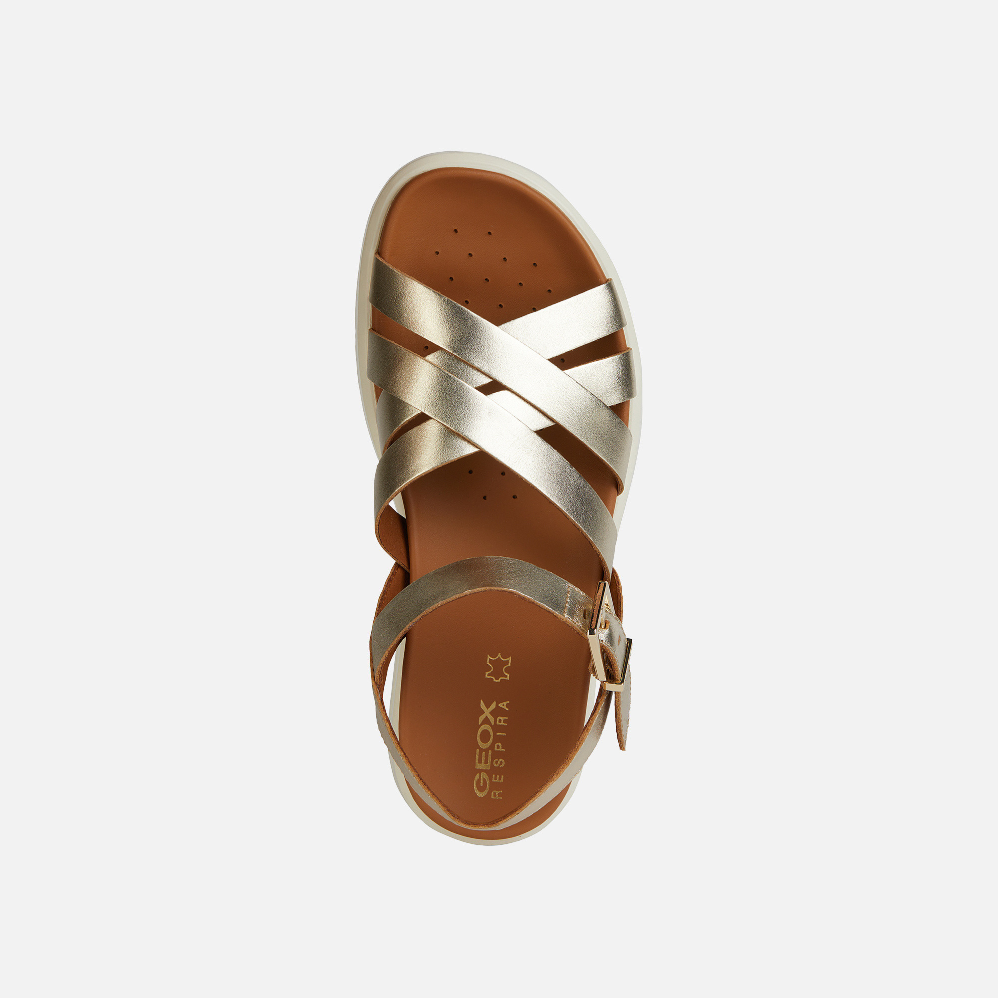 Gold women's sandals Geox XAN2S - Women's