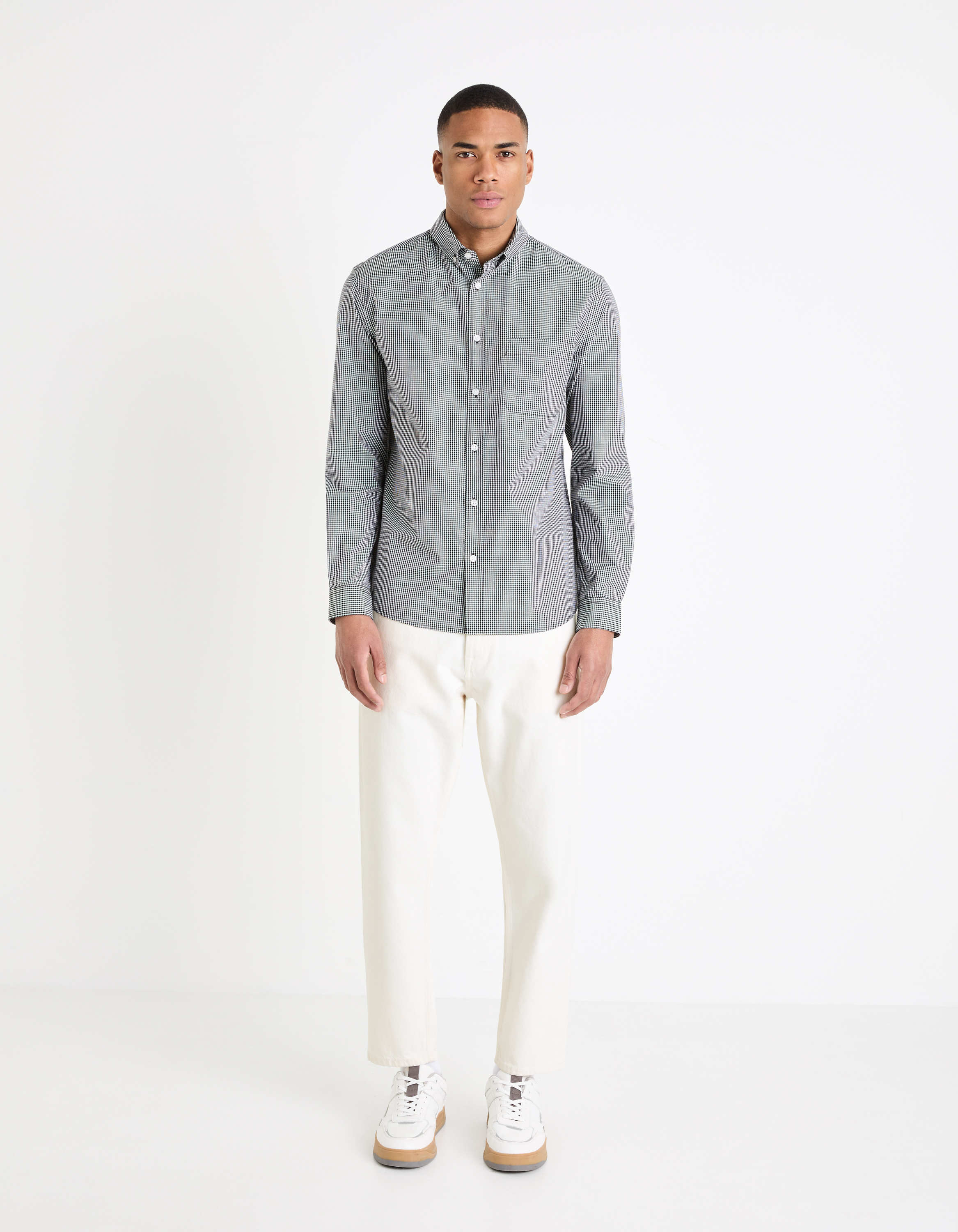 Camasi casual pentru barbati Celio - negru