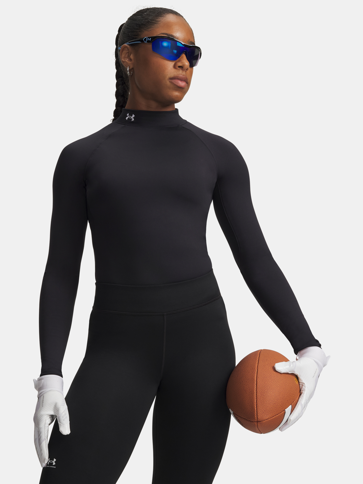 Under Armour T-Shirt UA CG Authentics Mockneck-BLK - Women