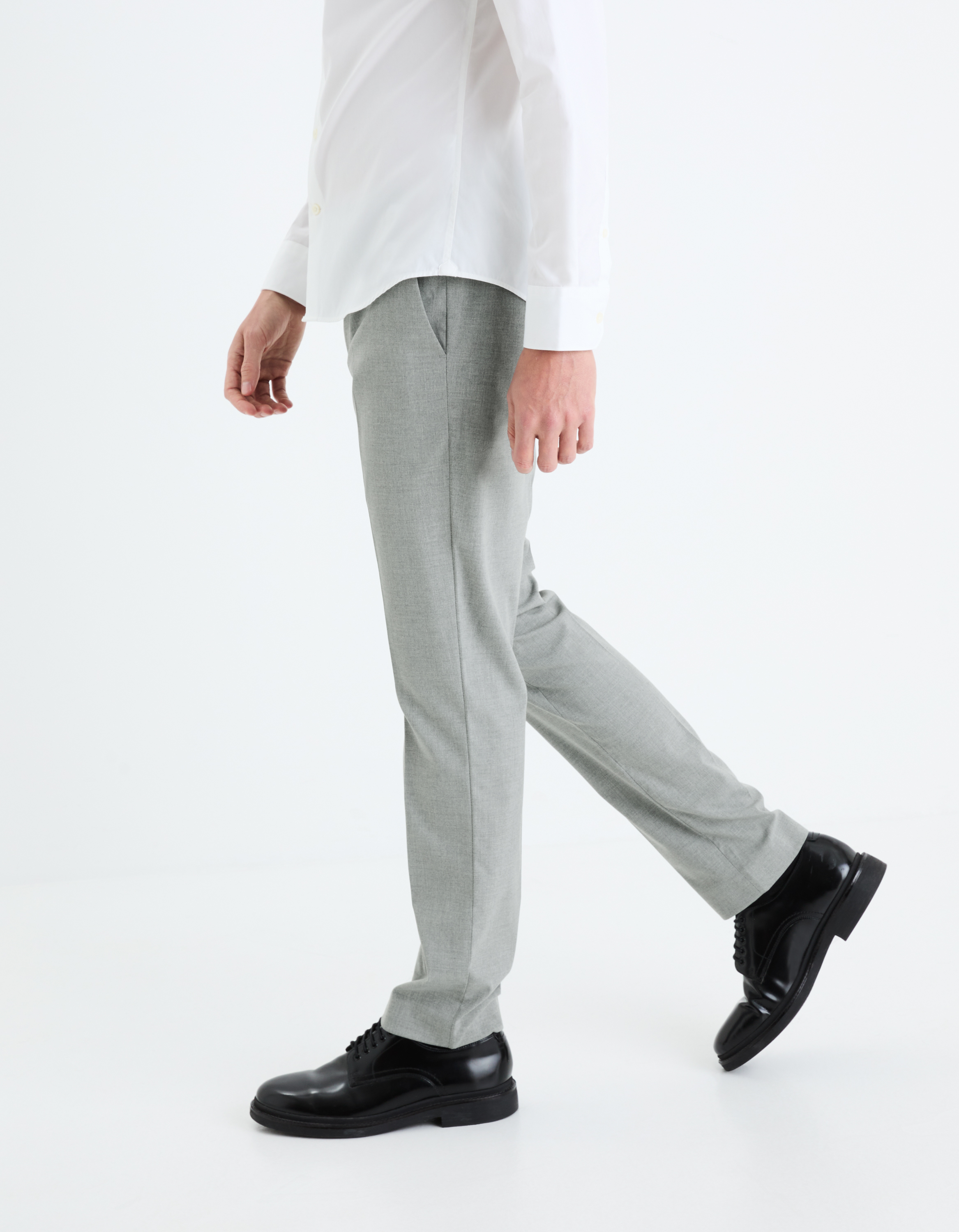 Pantaloni formali pentru barbati Celio - gri deschis