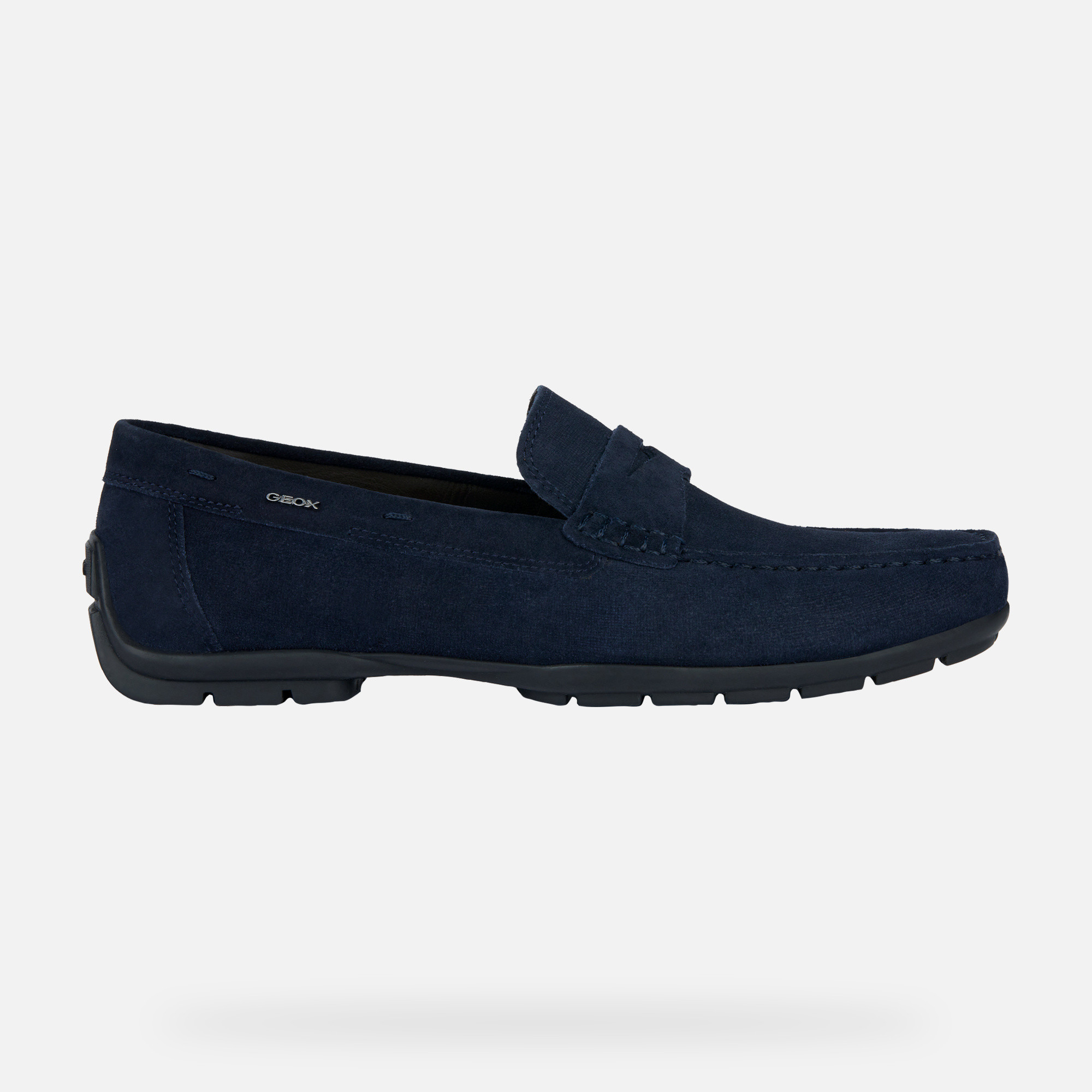 Dark blue men&#039;s loafers Geox Moner 2Fit - Men
