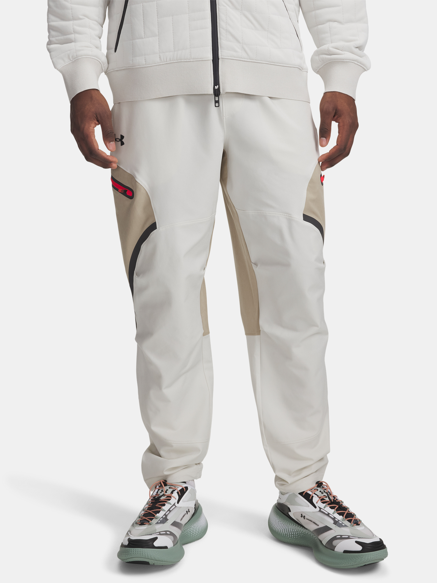 Men&#039;s Sports Pants Under Armour UA Unstoppable Cargo Pant-WHT - Men