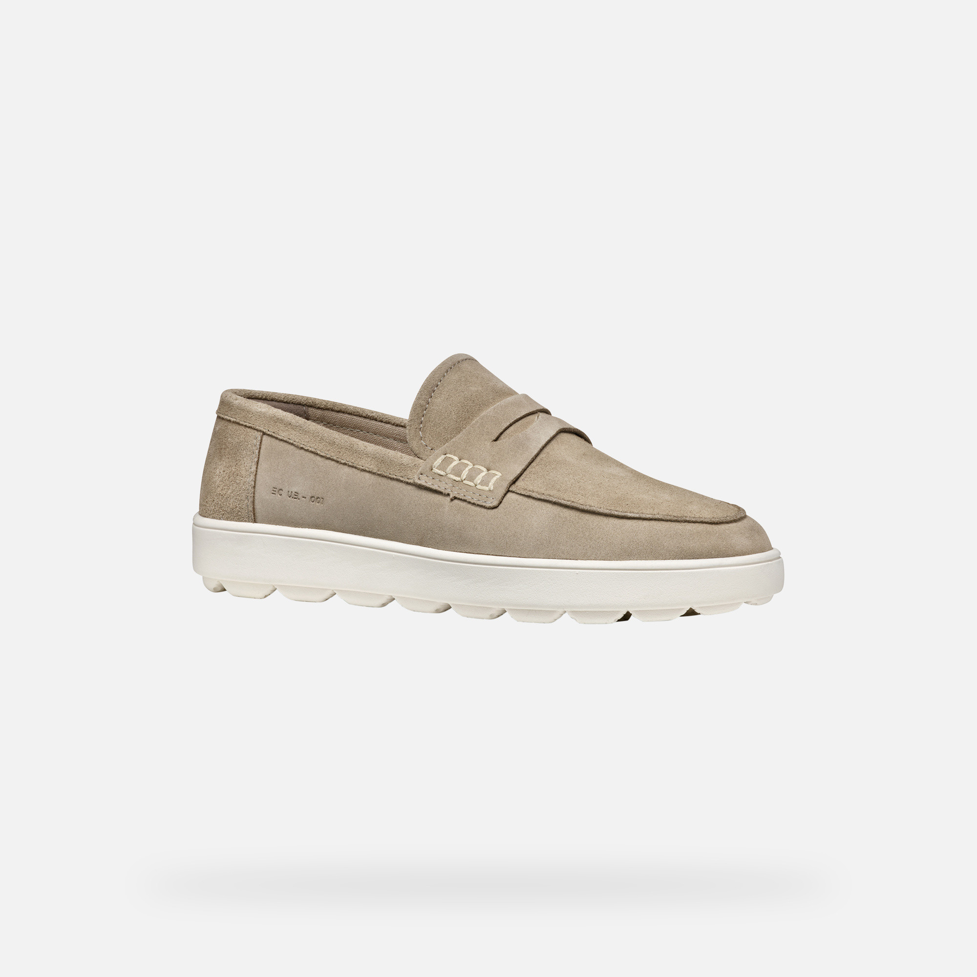 Beige men&#039;s moccasins Geox Spherica ECUB-1 - Men&#039;s