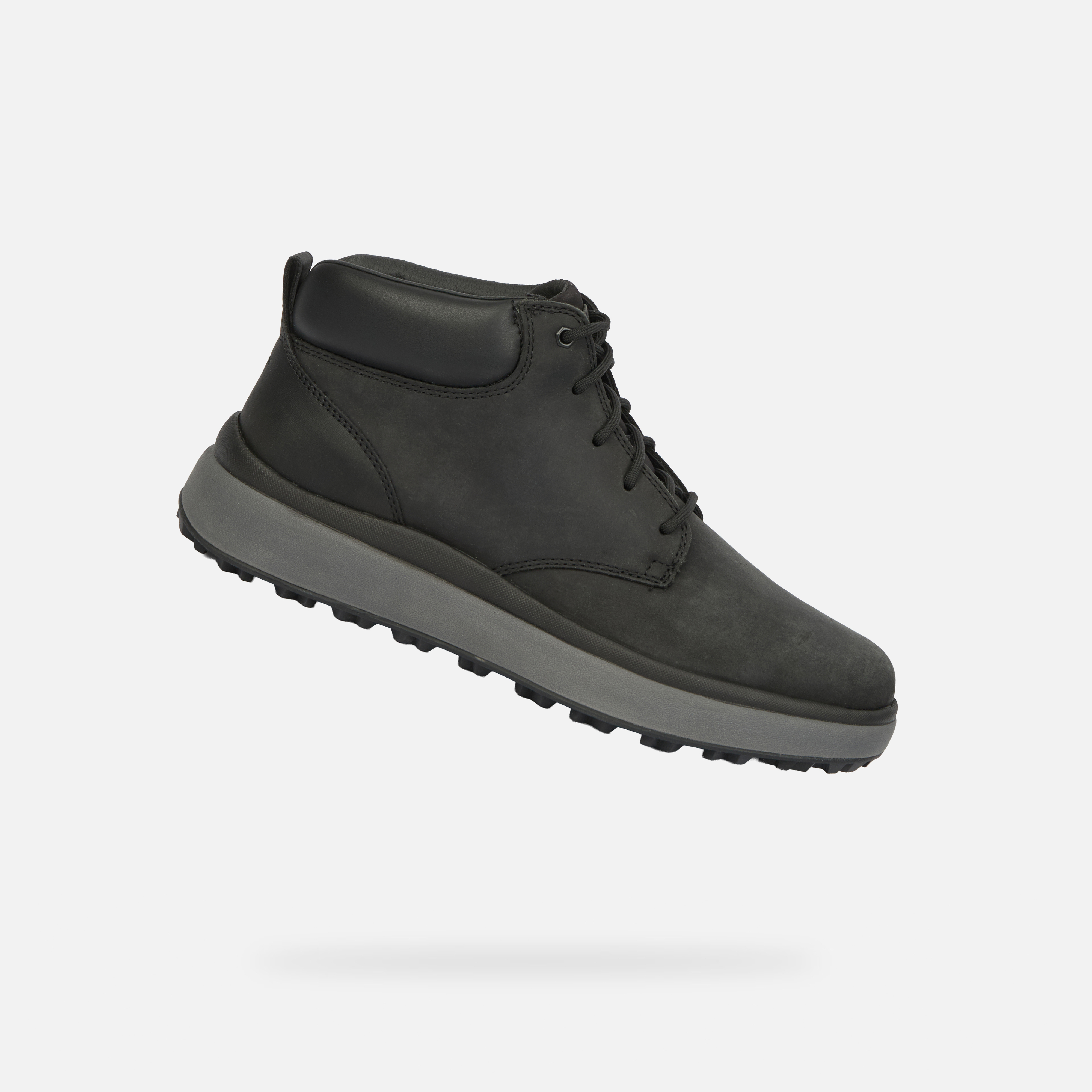 Ghete negre pentru bărbați Geox Granito + Grip