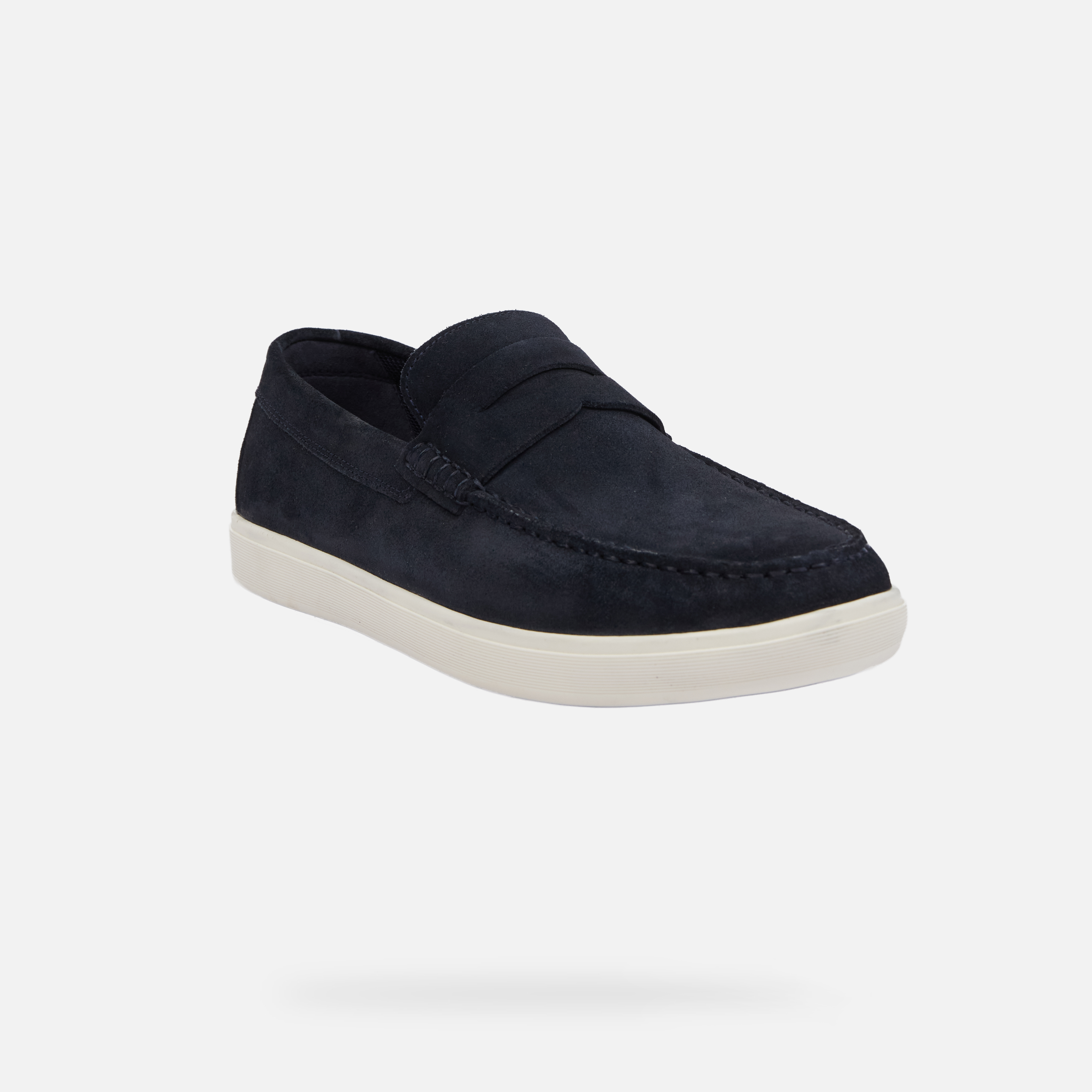 Dark blue men&#039;s moccasins Geox Avola - Men&#039;s