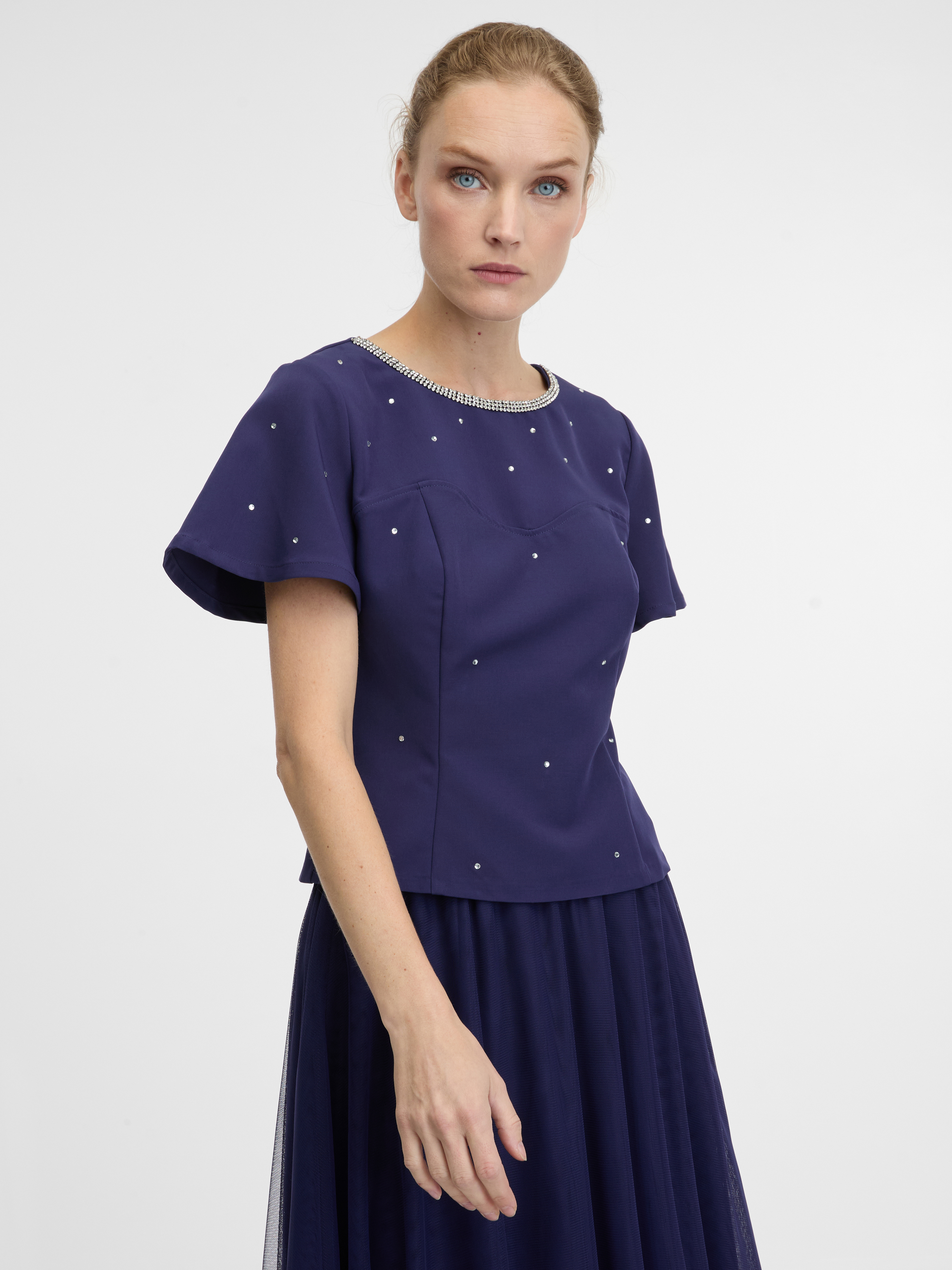 Tmavě modrá dámská halenka ORSAY - Dámské